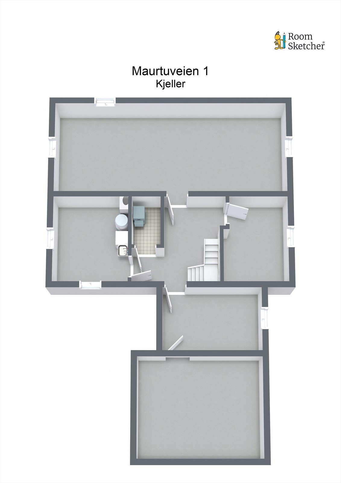 Planløsning kjeller Galleribilde