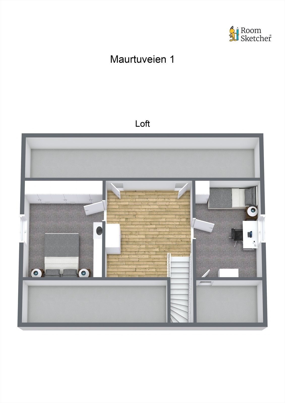 Planløsning 2. etasje Galleribilde