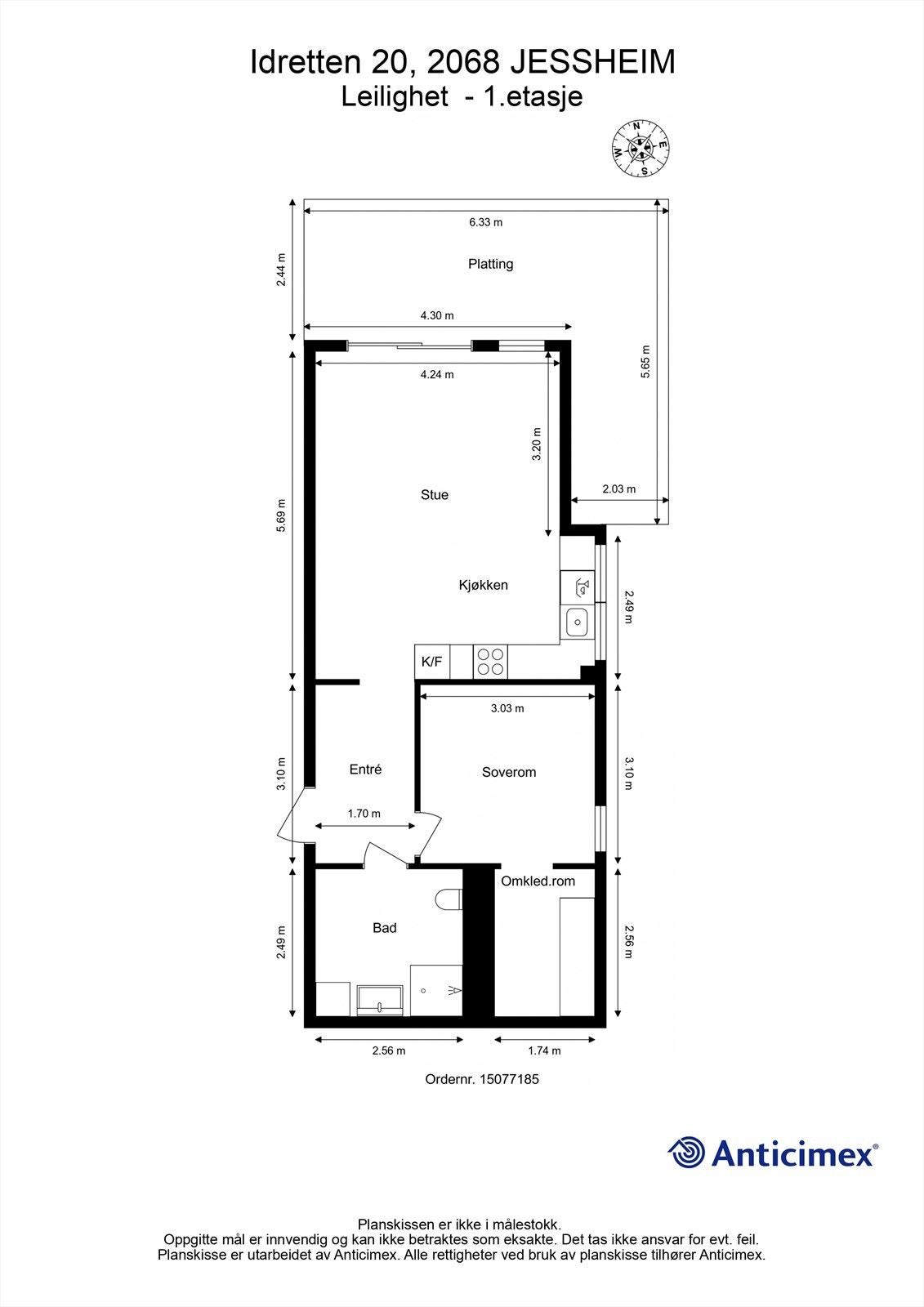 Plantegning Galleribilde