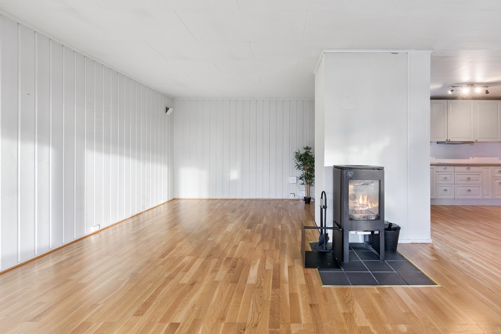 Ildstedet fra 2008 gir ekstra varme og hygge på kalde dager. Galleribilde