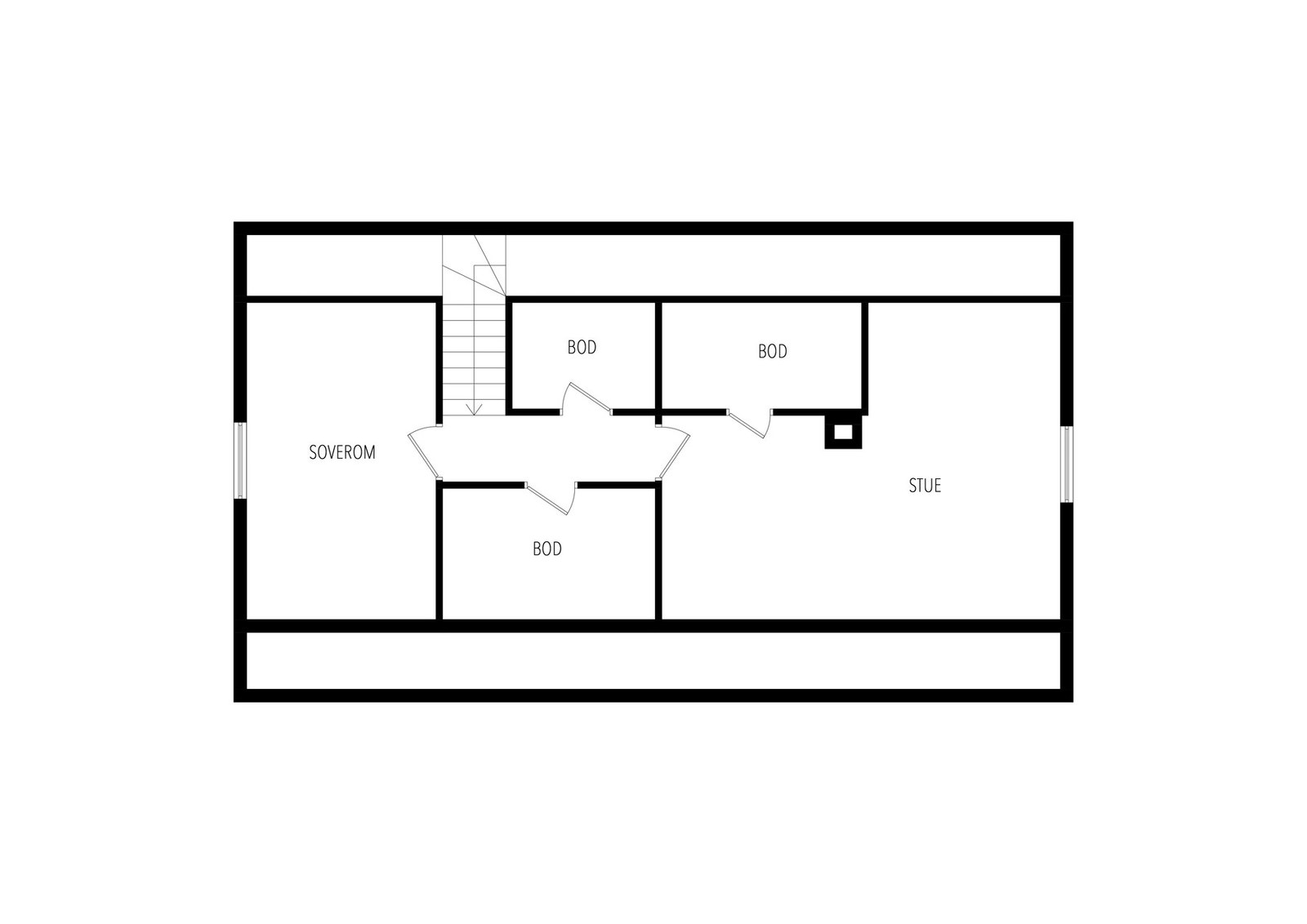 Plantegning loft Galleribilde