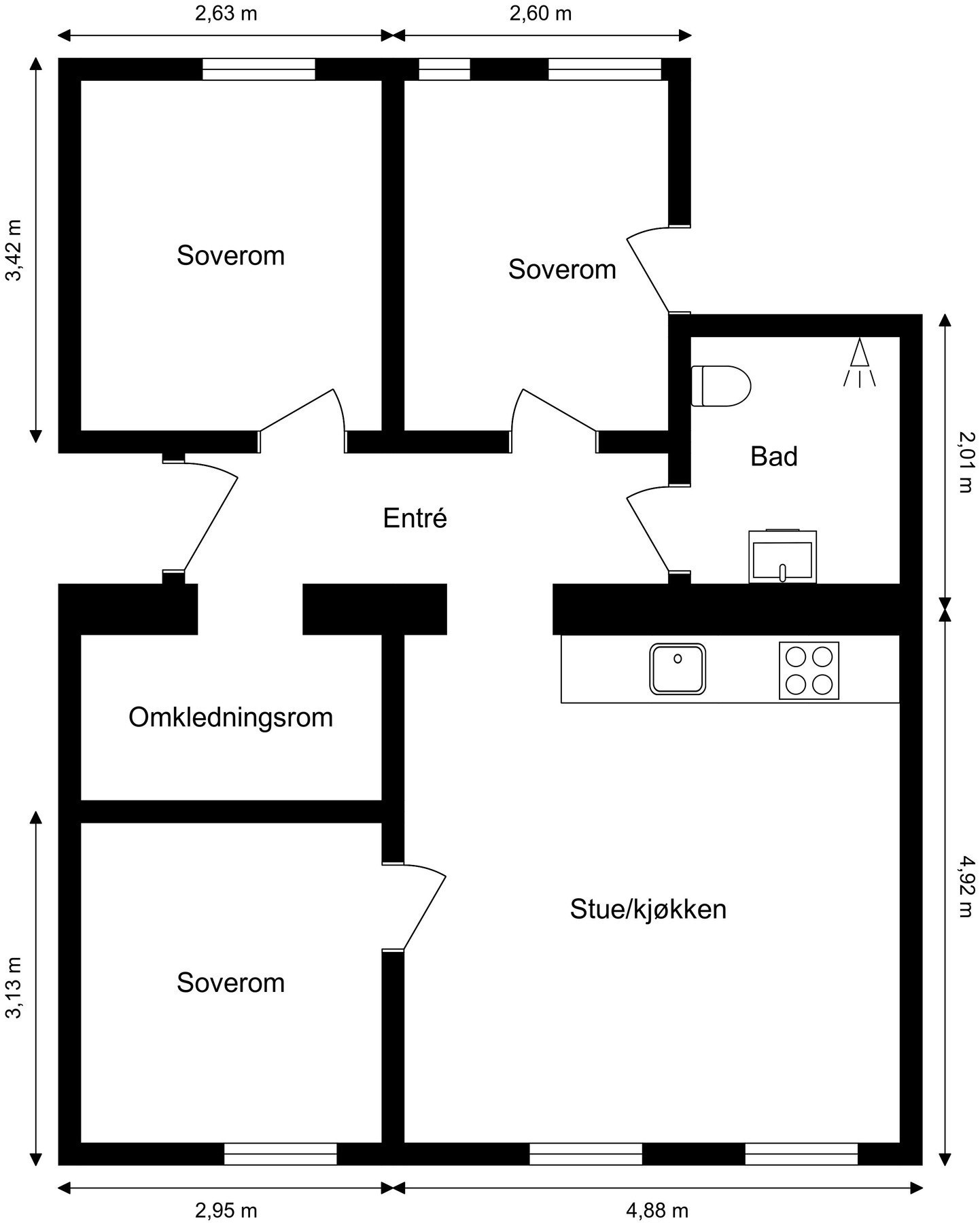 Plantegning Galleribilde