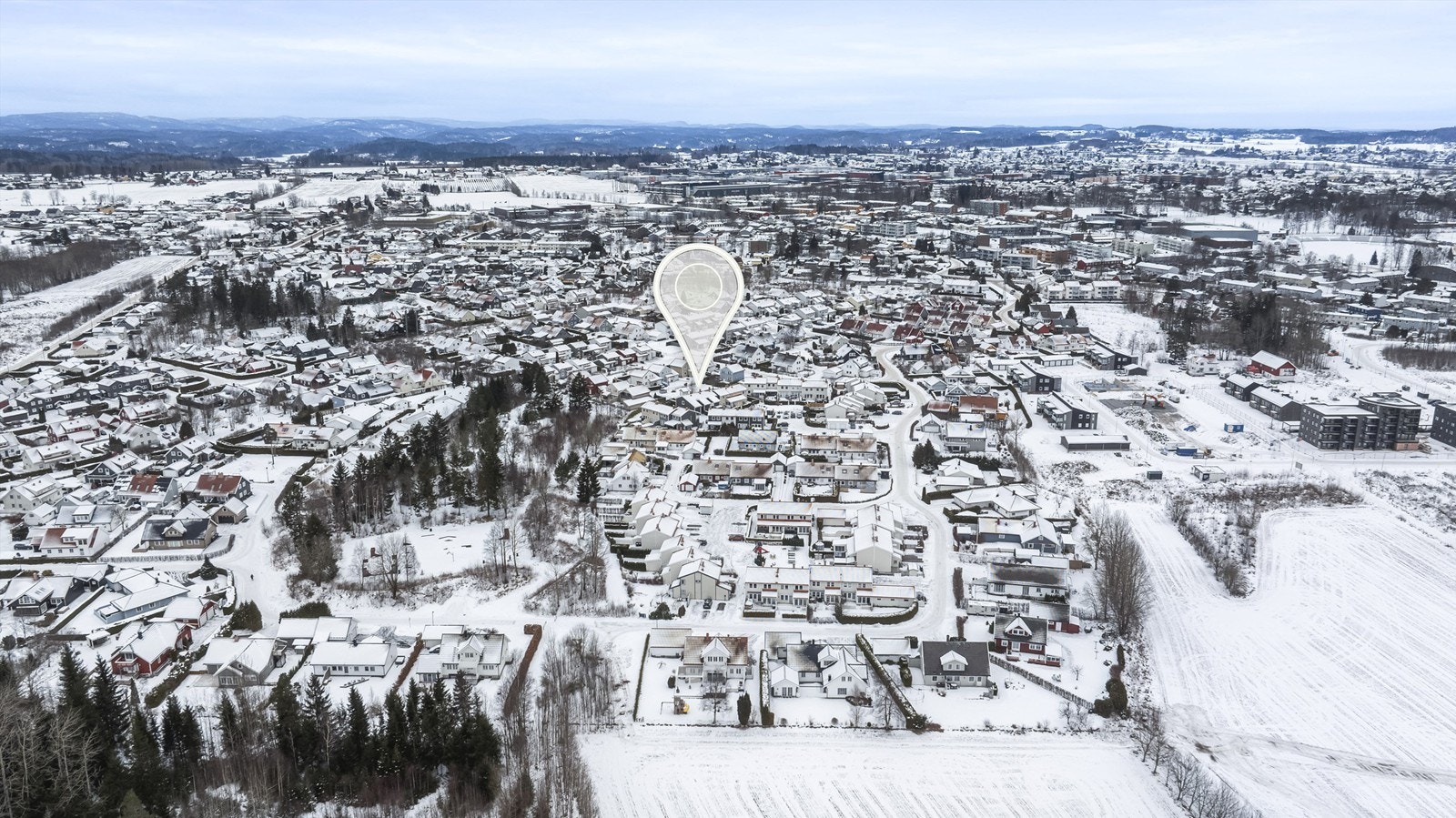 Eiendommen er merket i bilde Galleribilde