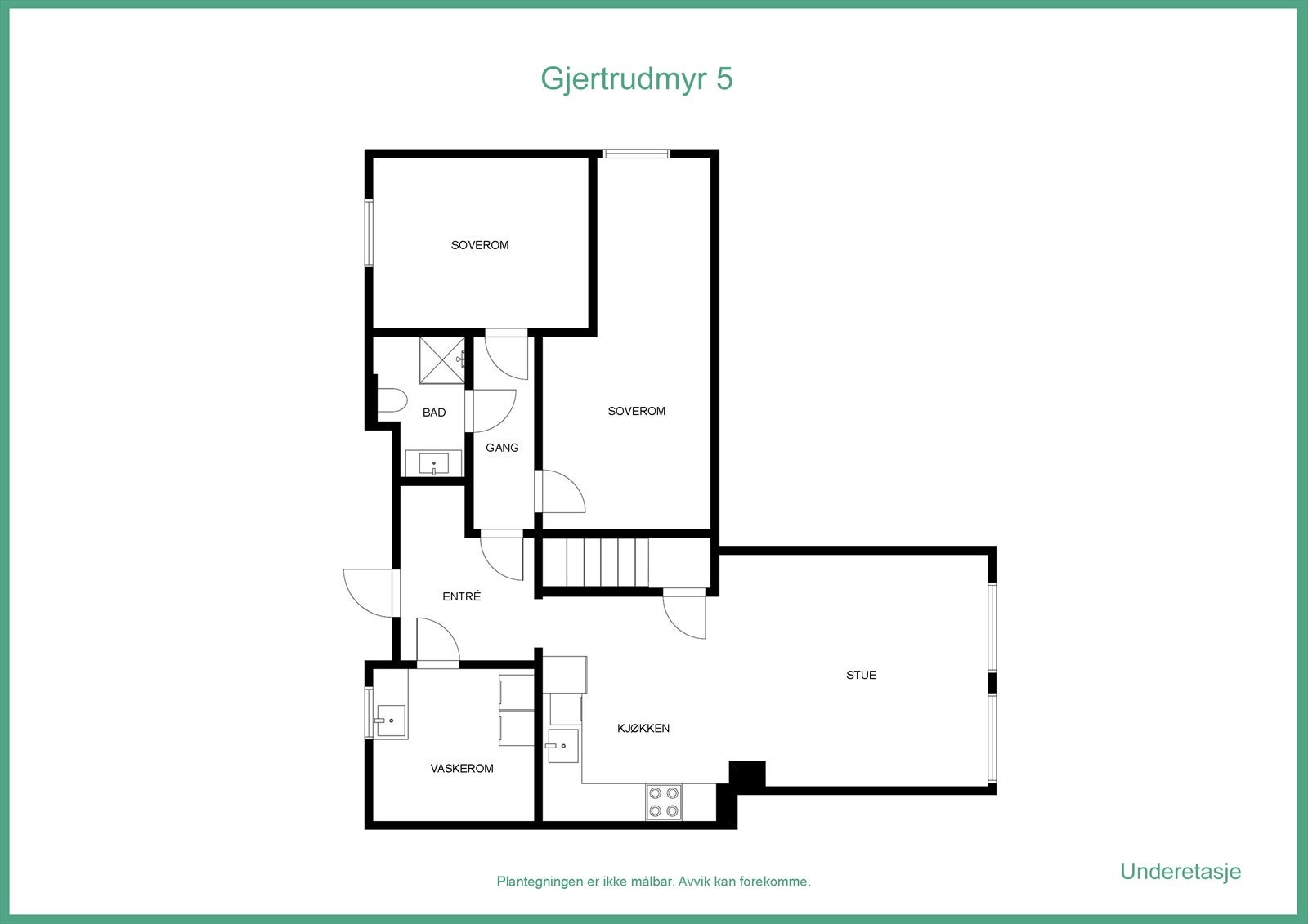 Plantegning kjeller Galleribilde