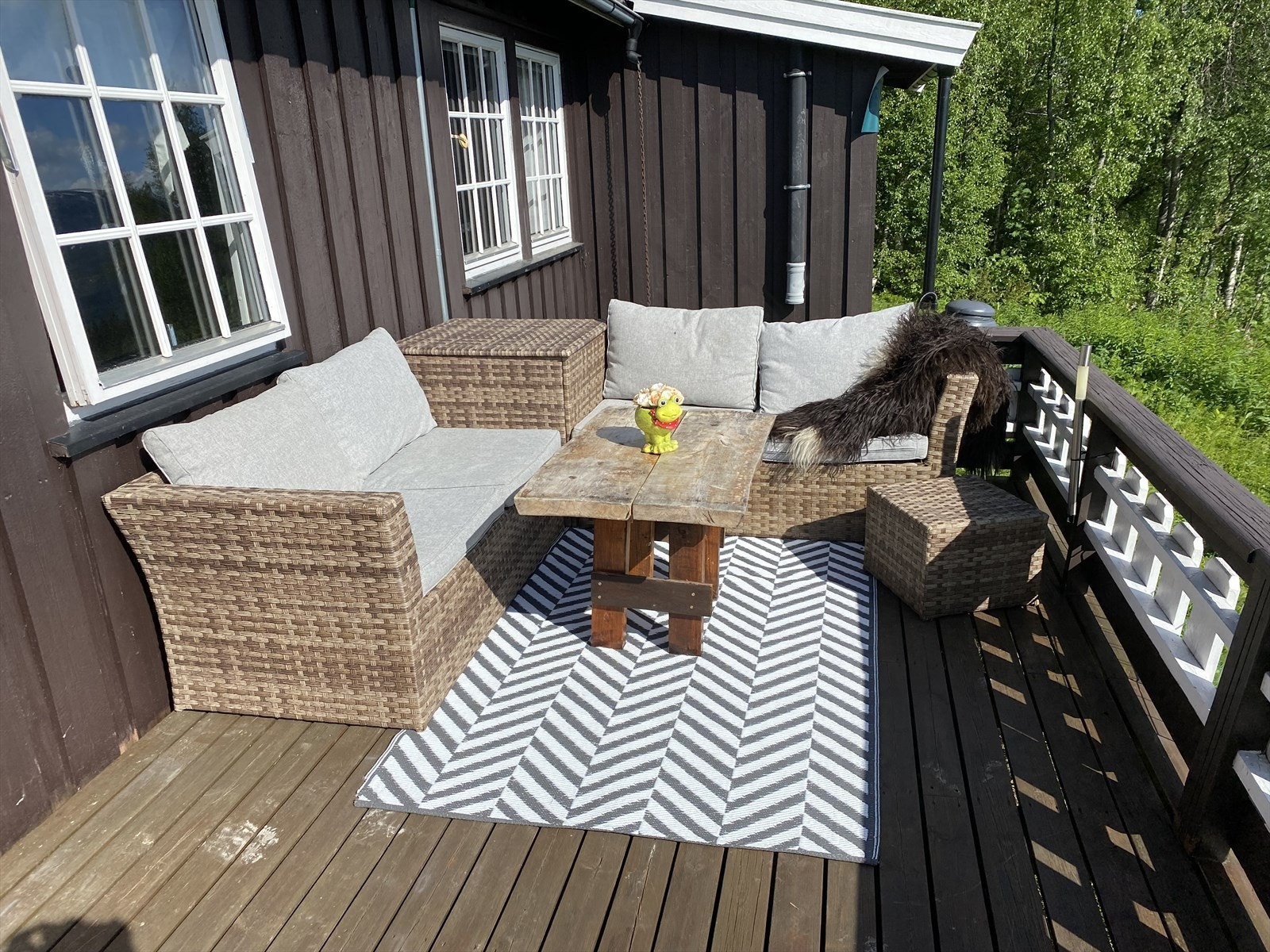 Her kan man nyte late sommerdager. Galleribilde