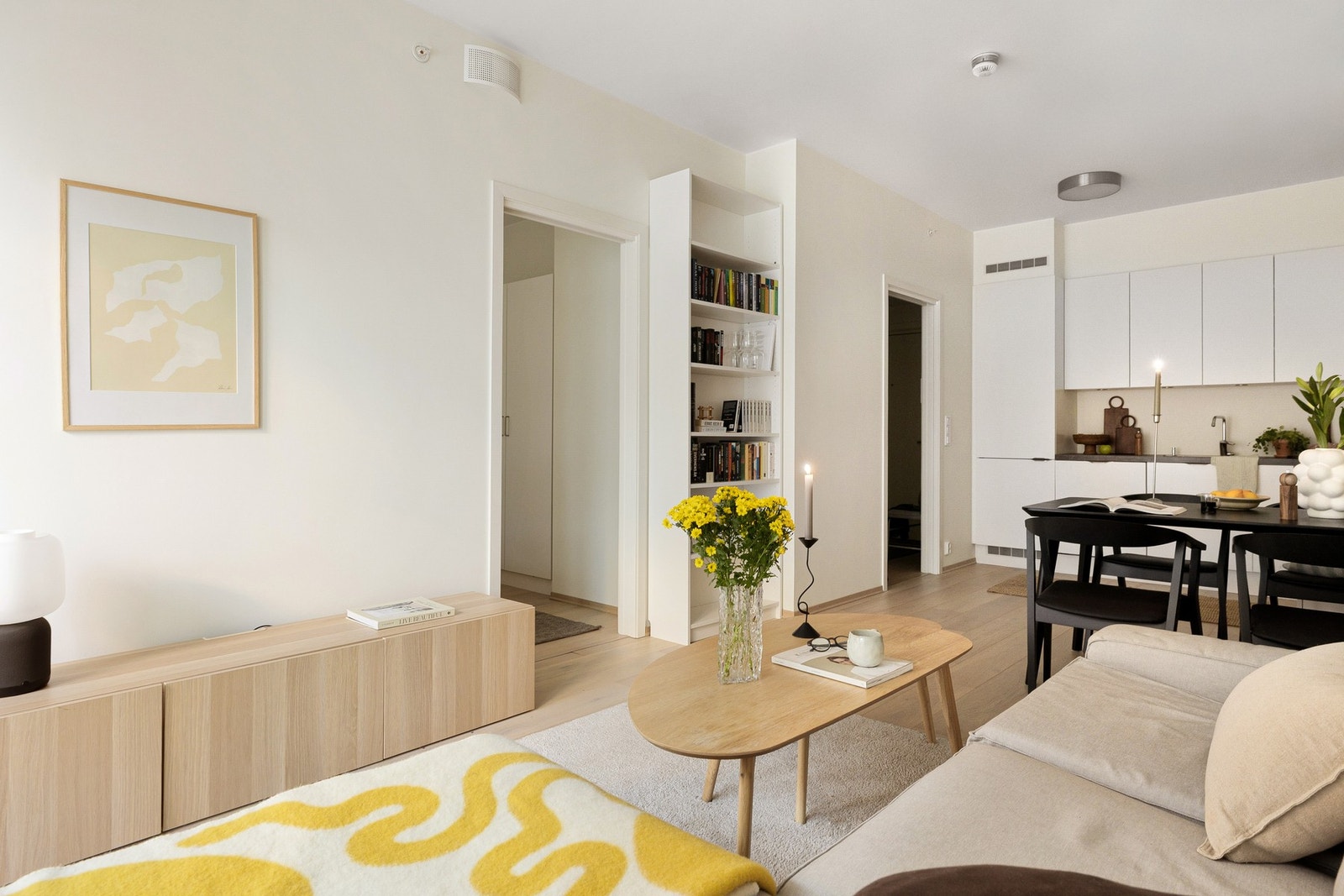 Leiligheten har en planløsning som gjør det enkelt å møblere. Galleribilde