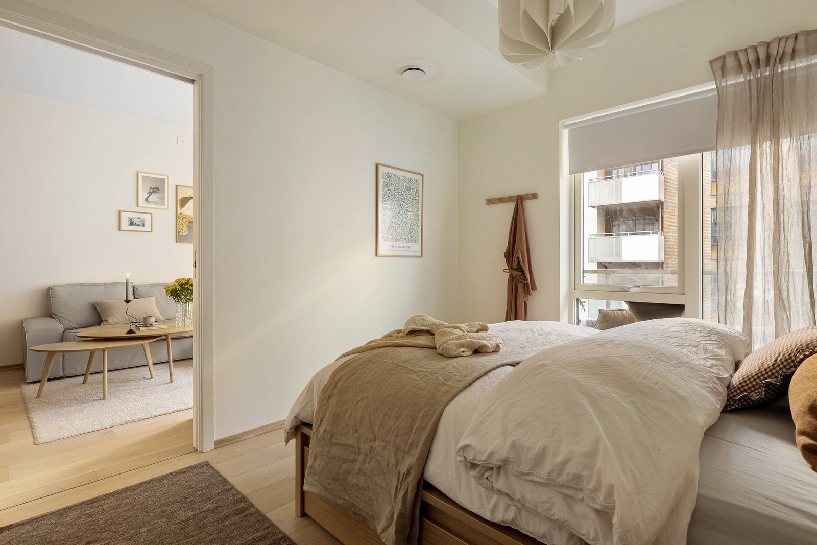 Det er god plass til å innrede med dobbeltseng og nattbord. Galleribilde