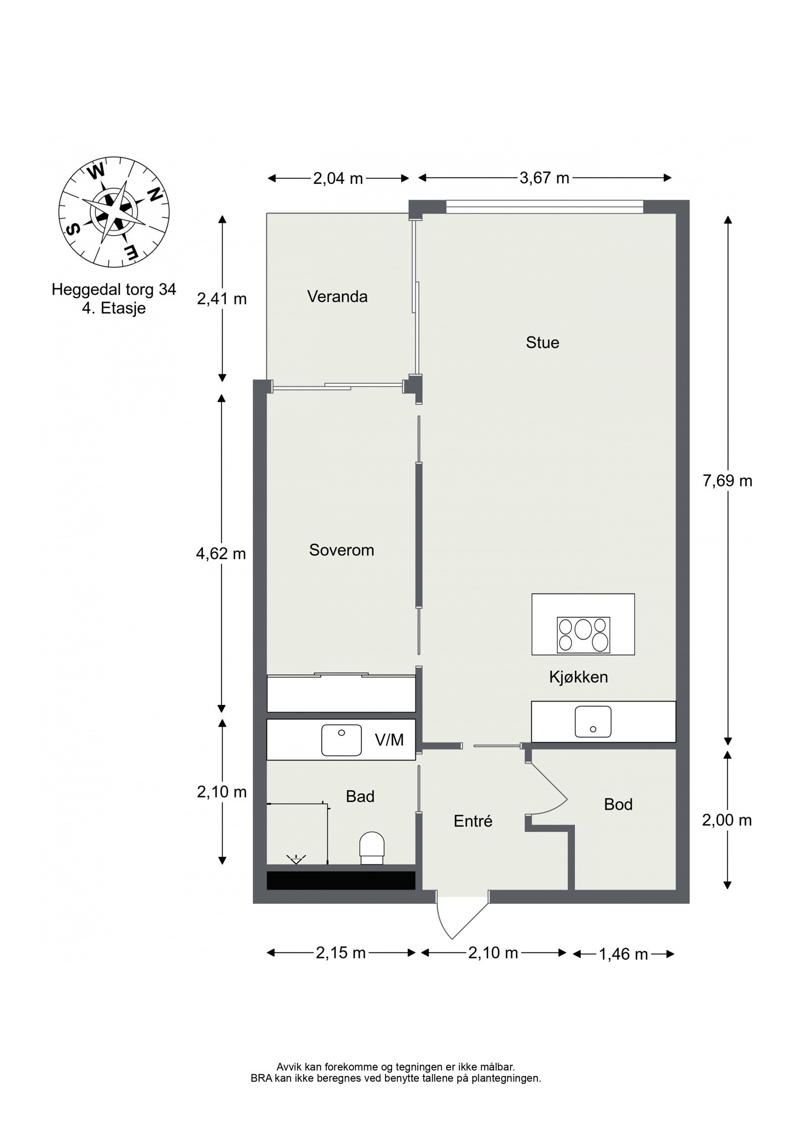 Plantegning Galleribilde