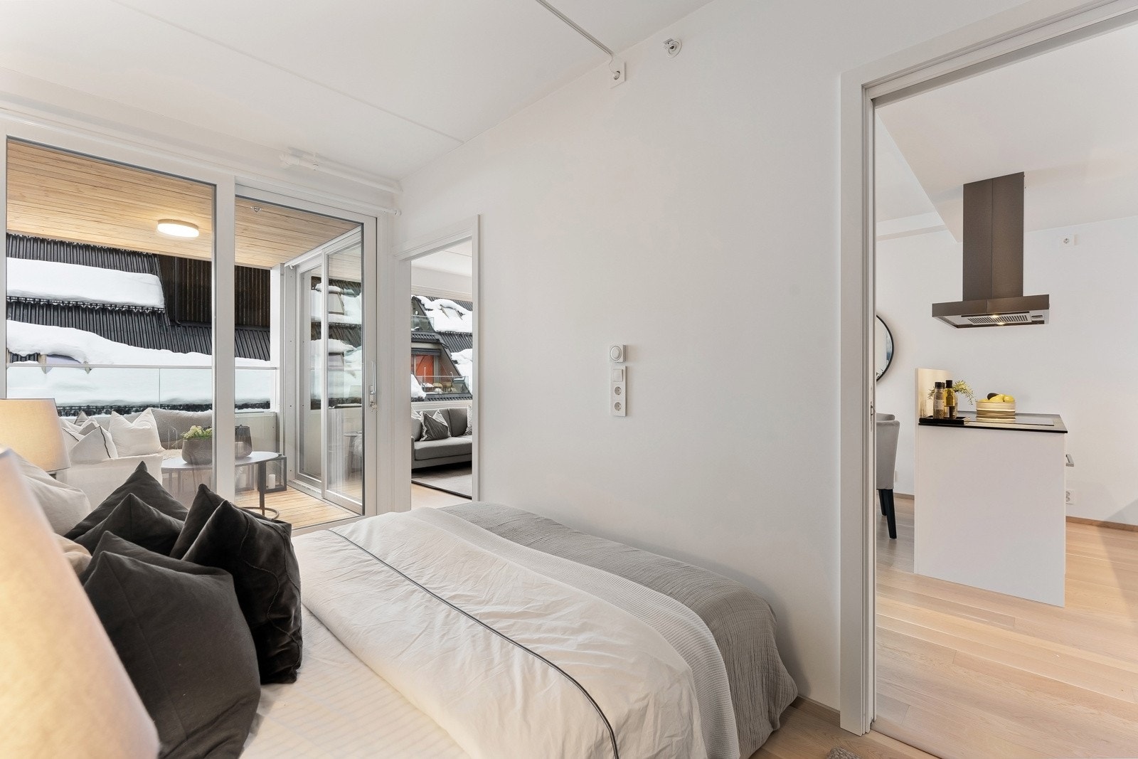 Soverommet har utgang til balkongen. Galleribilde