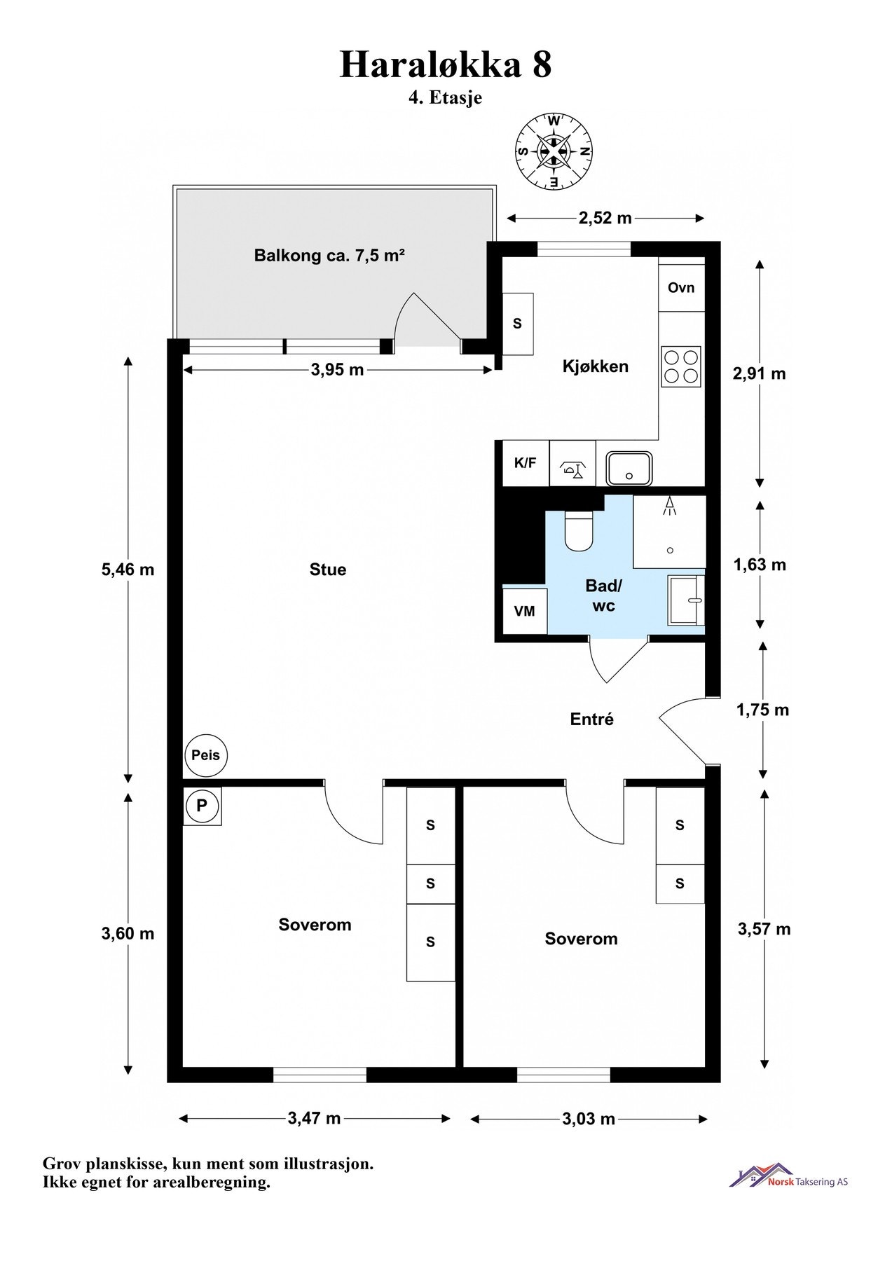 Planskisse Galleribilde