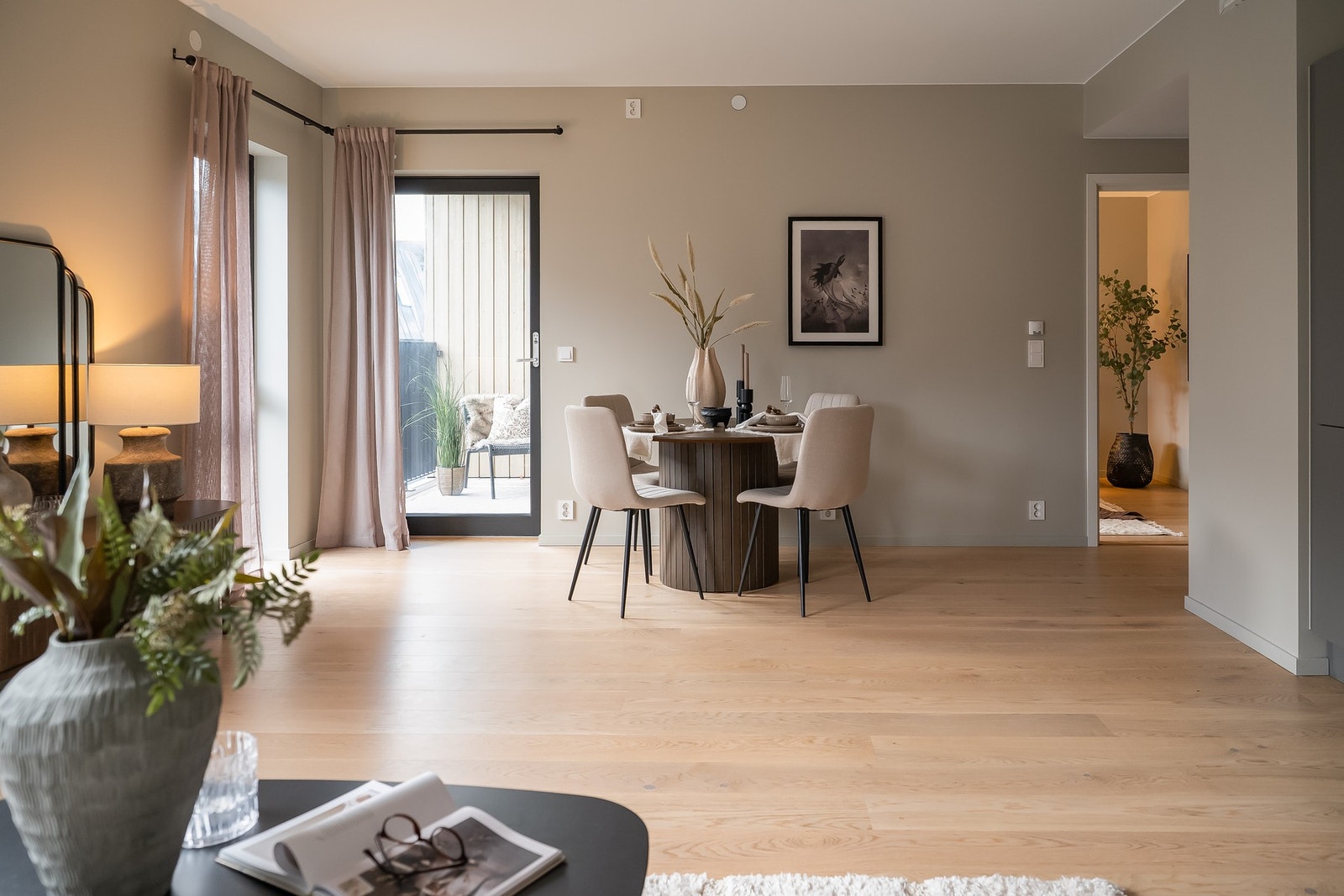 Vannbåren gulvvarme på stue og kjøkken. Galleribilde