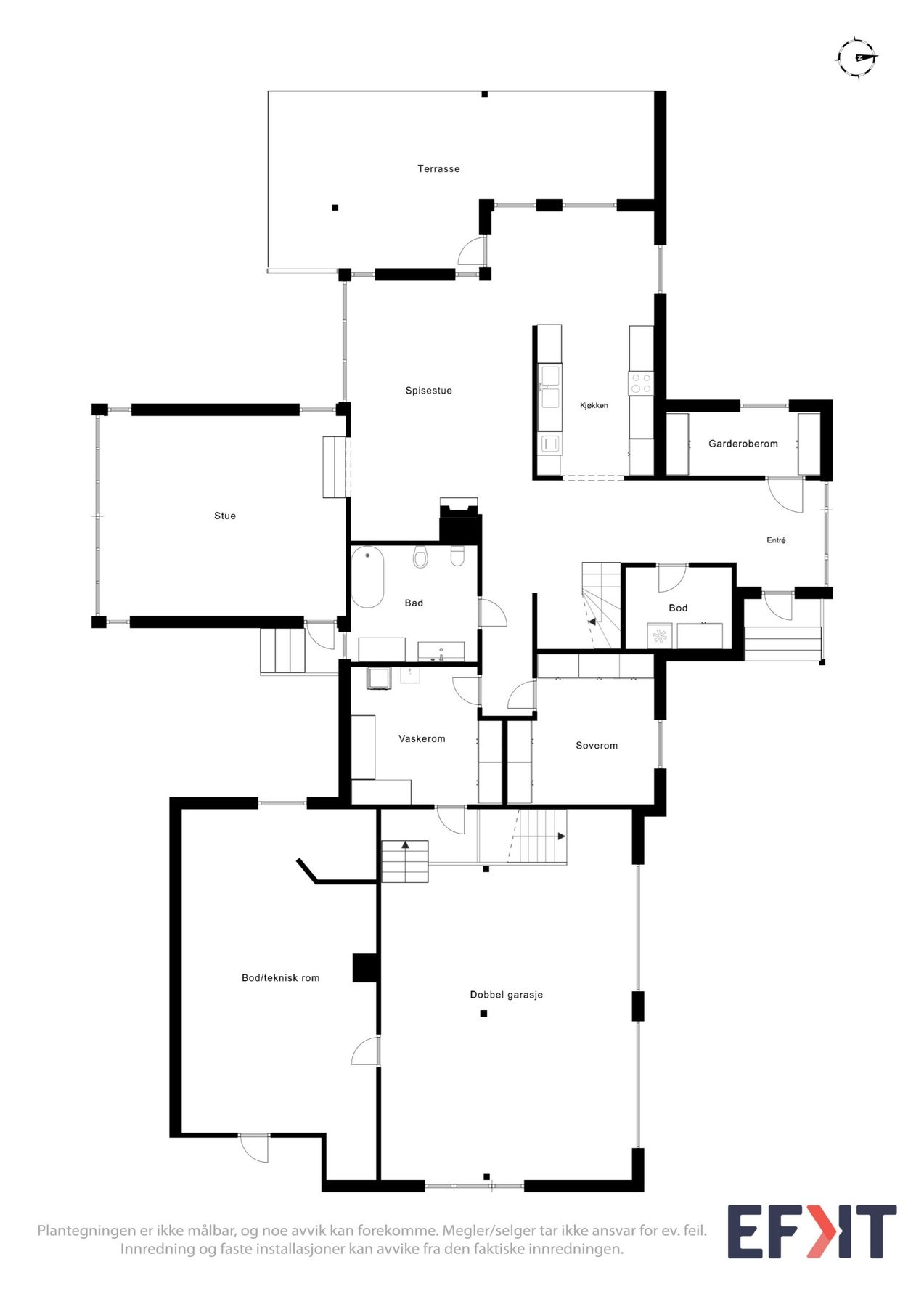 Planskisse - 1.etg Galleribilde