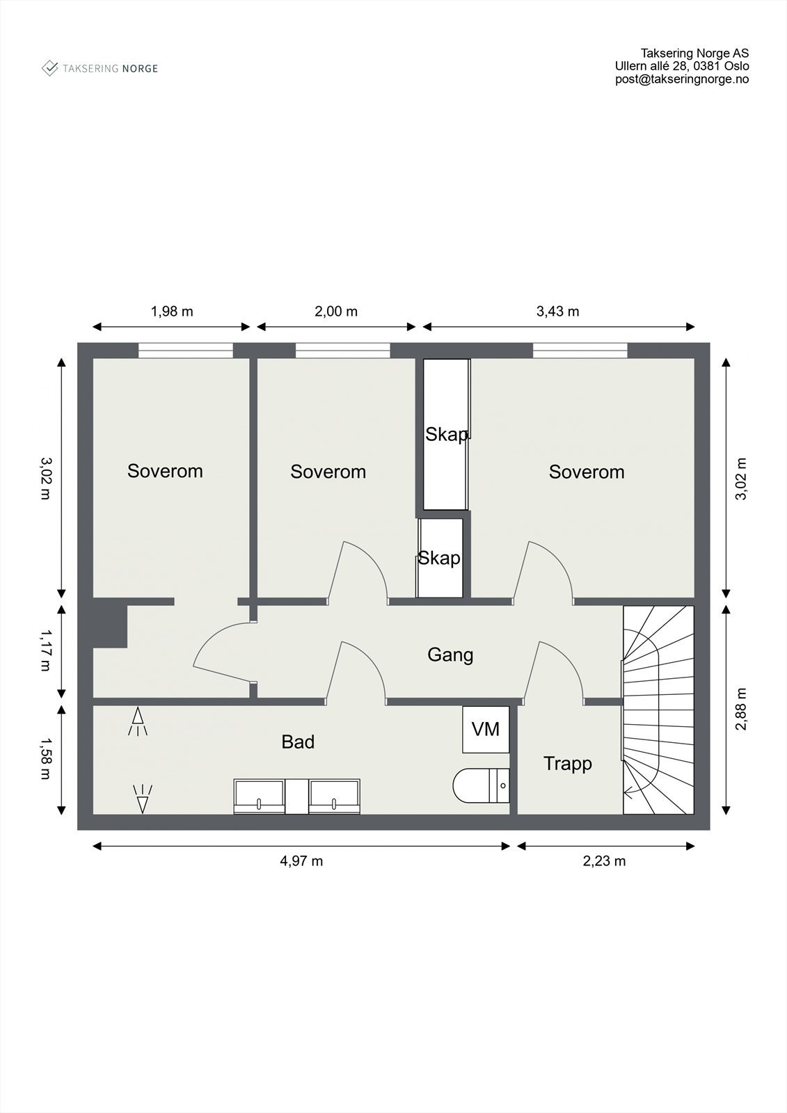 Plantegning underetasje Galleribilde