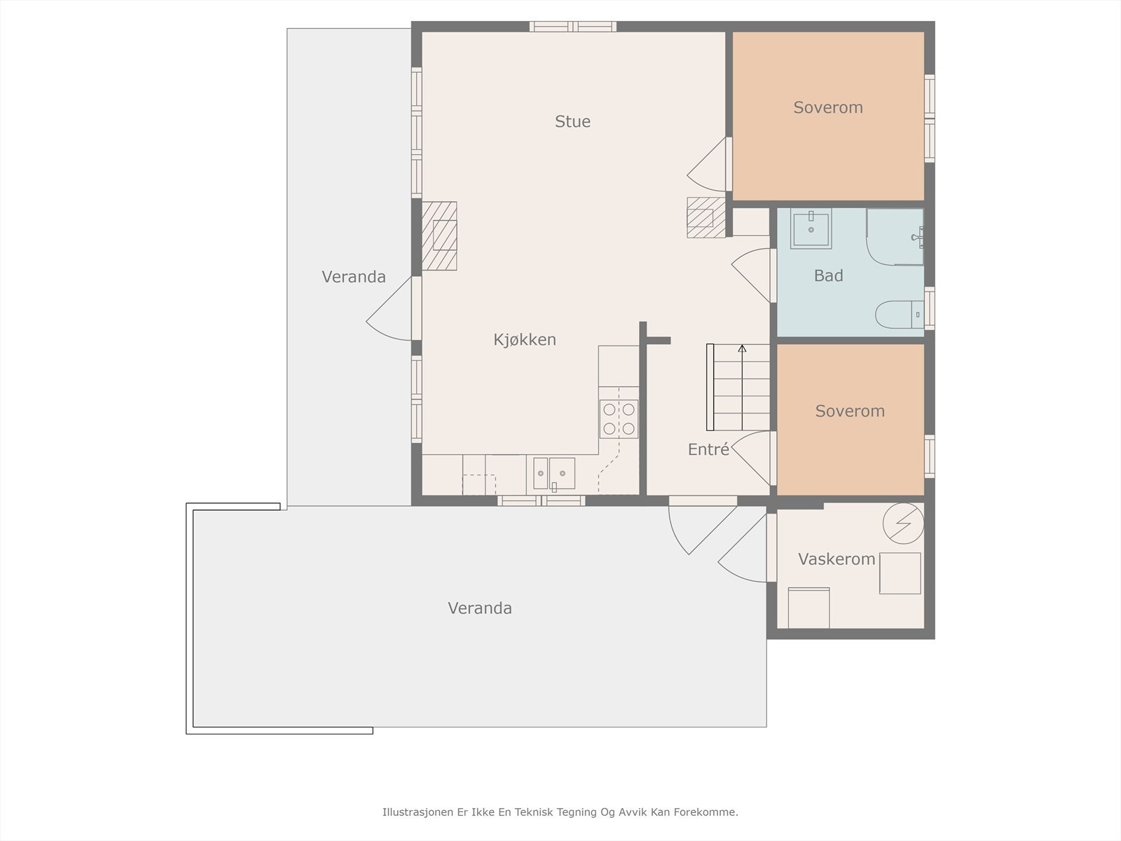 Plantegning 1.etasje Galleribilde