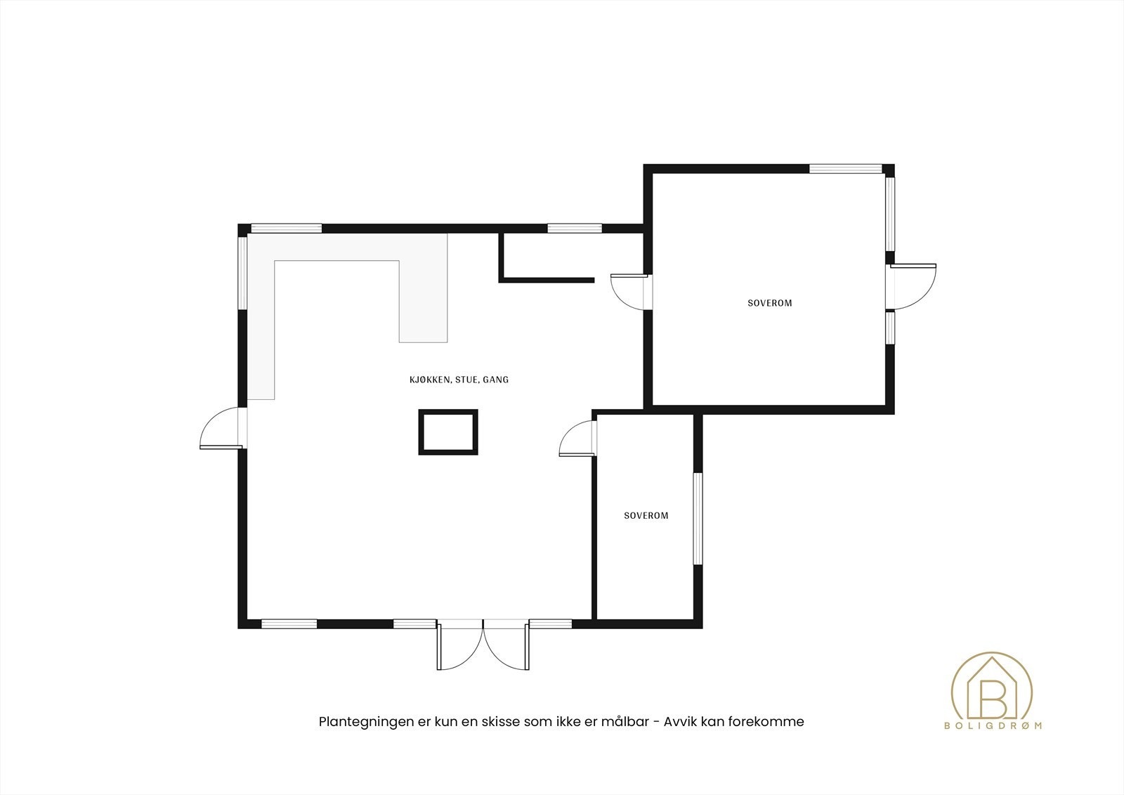 Plantegning 1. etasje. Galleribilde