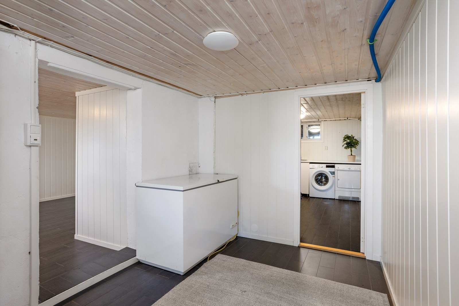 Mellomgang fra kjellerstue til vaskerom. Galleribilde