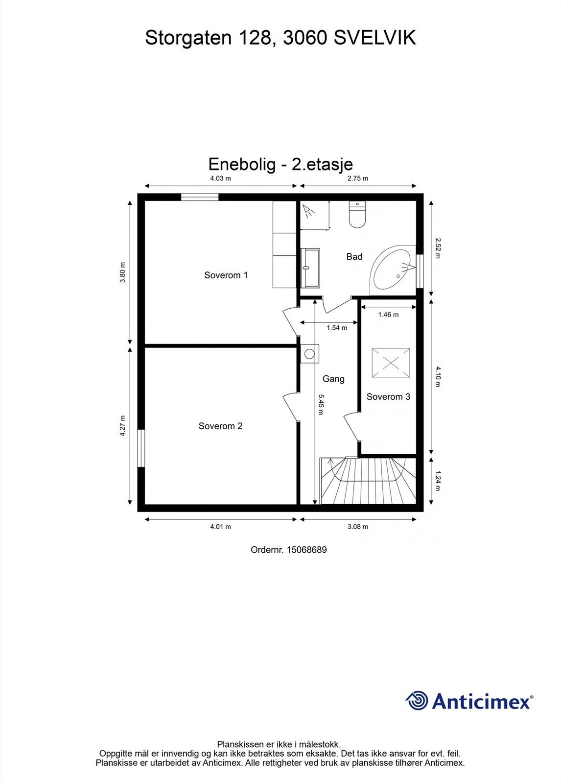 Plantegning 2. etasje Galleribilde