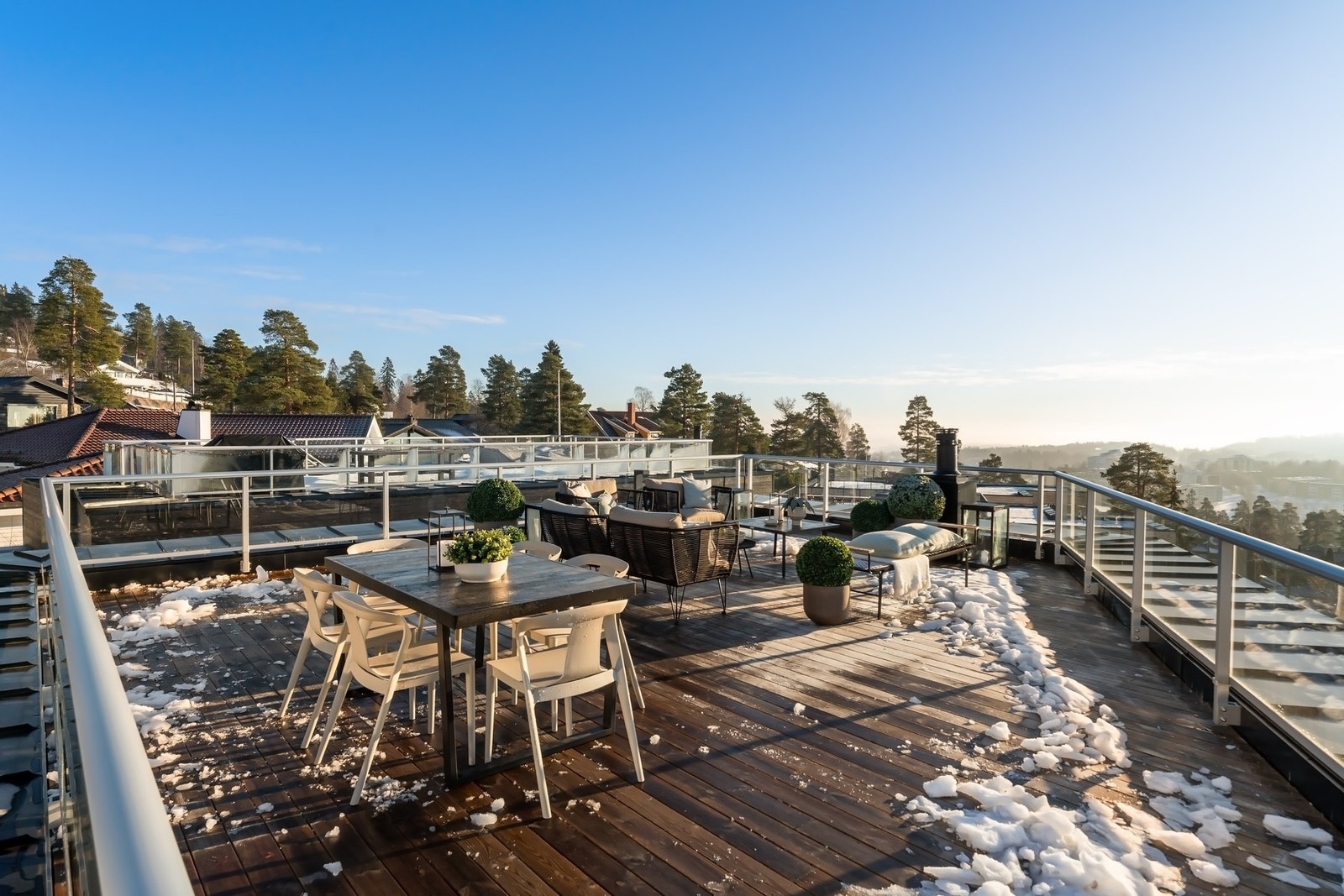 Takterrasse på 60 kvm. Galleribilde