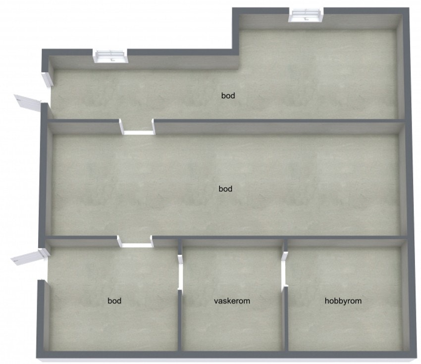 Plantegning kjeller Galleribilde