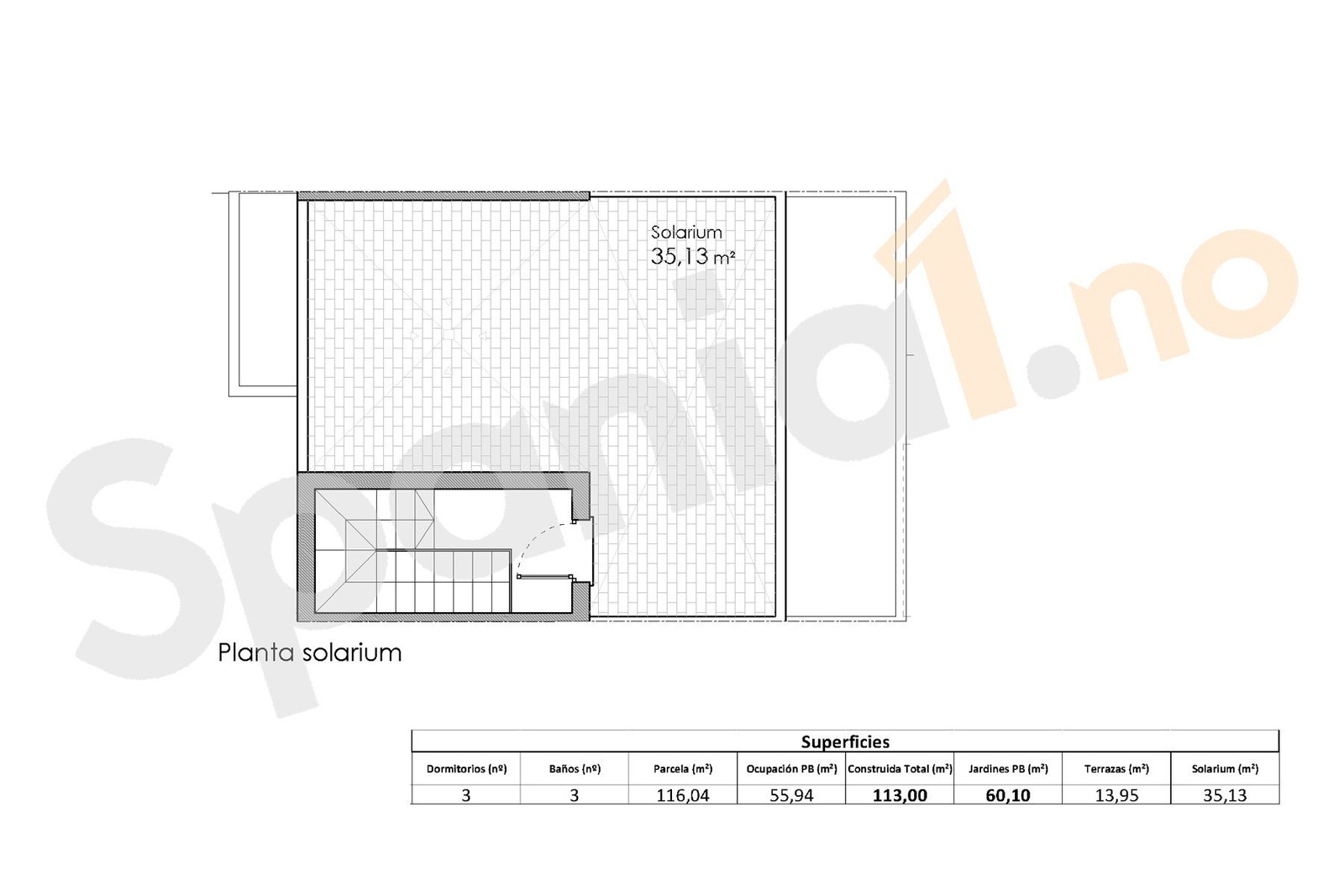 Plantegning takterrasse Galleribilde
