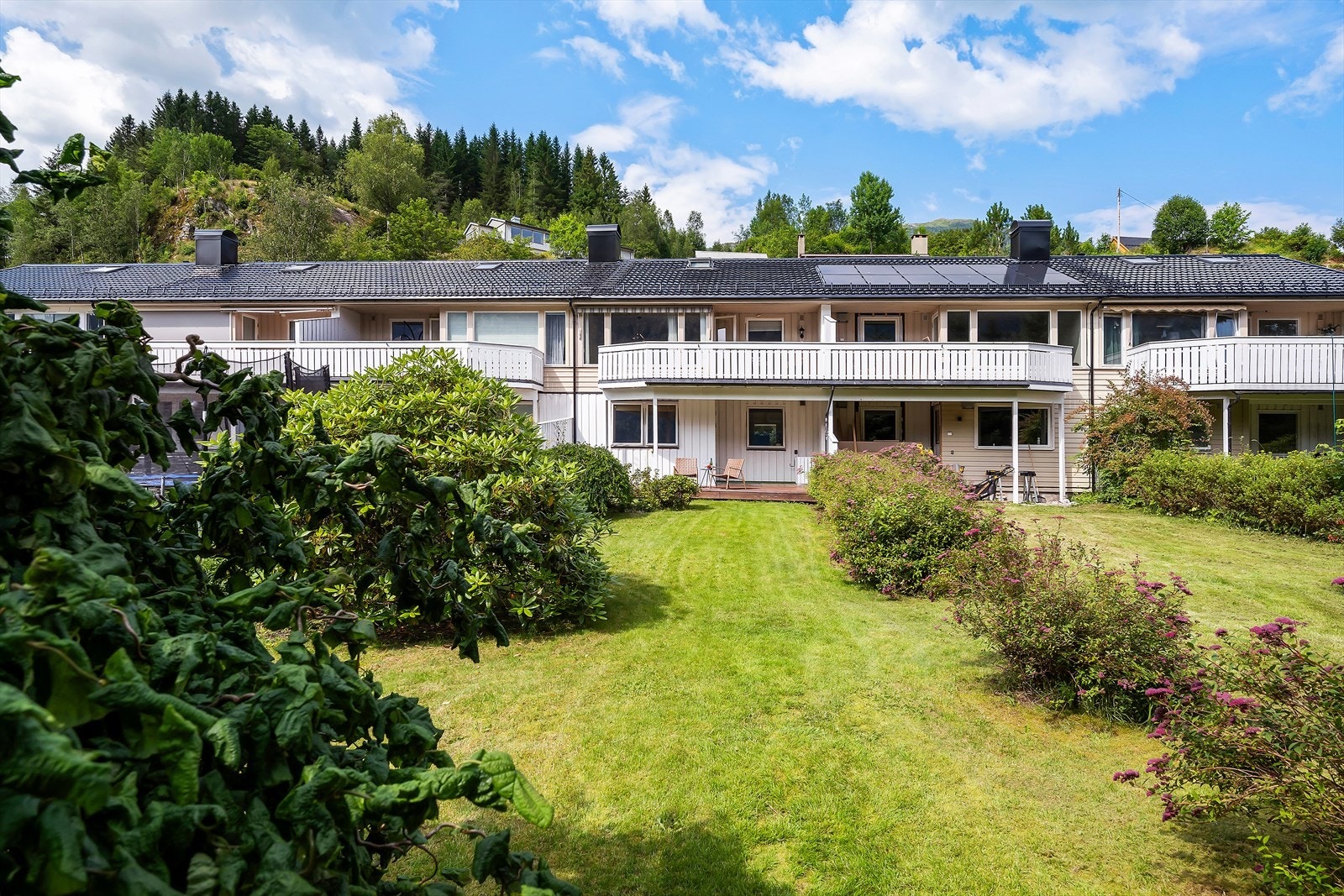 Hagen er flat og har god plass til aktivitet. Galleribilde