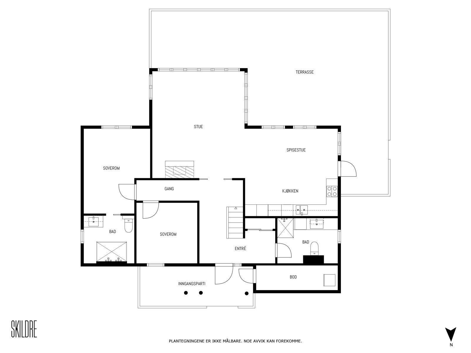 Plantegning 1.etasje Galleribilde