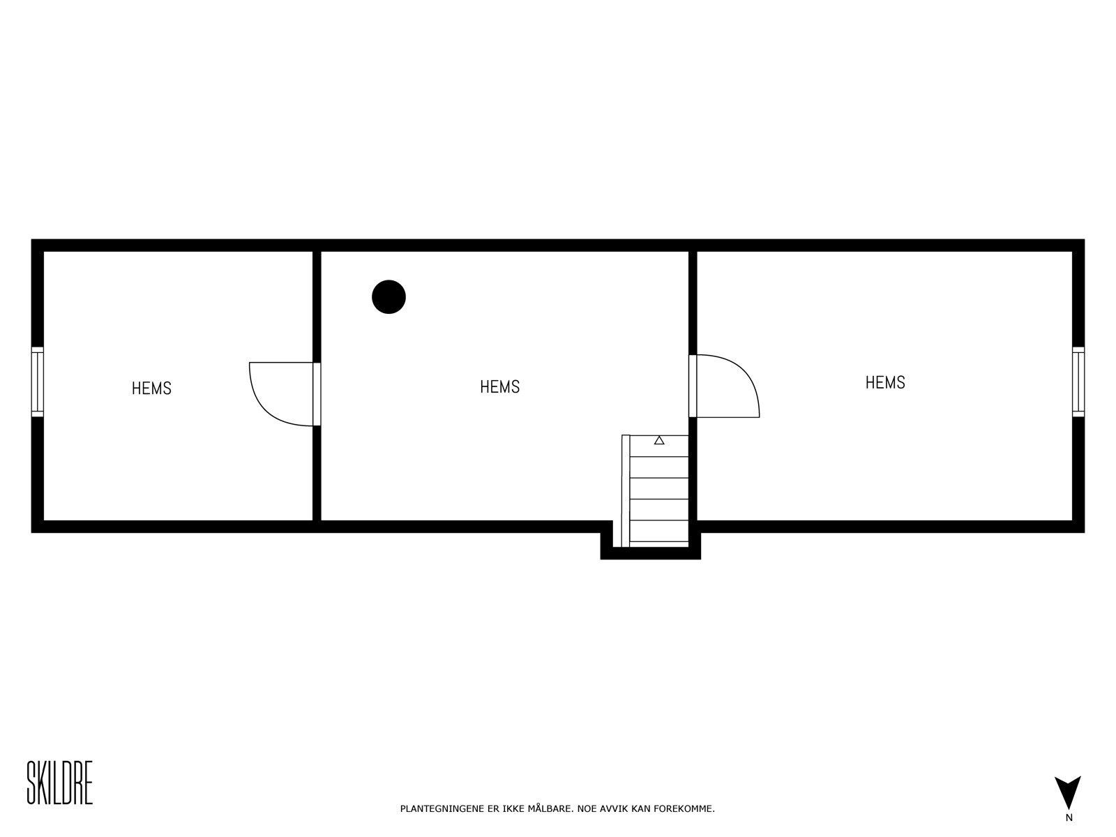 Plantegning hemsetasje Galleribilde