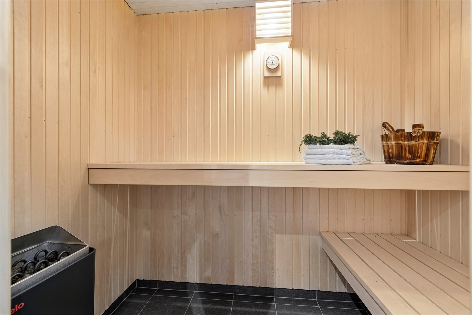 En innbydende badstue som er et eksklusivt tilskudd for kalde vinterdager. Galleribilde