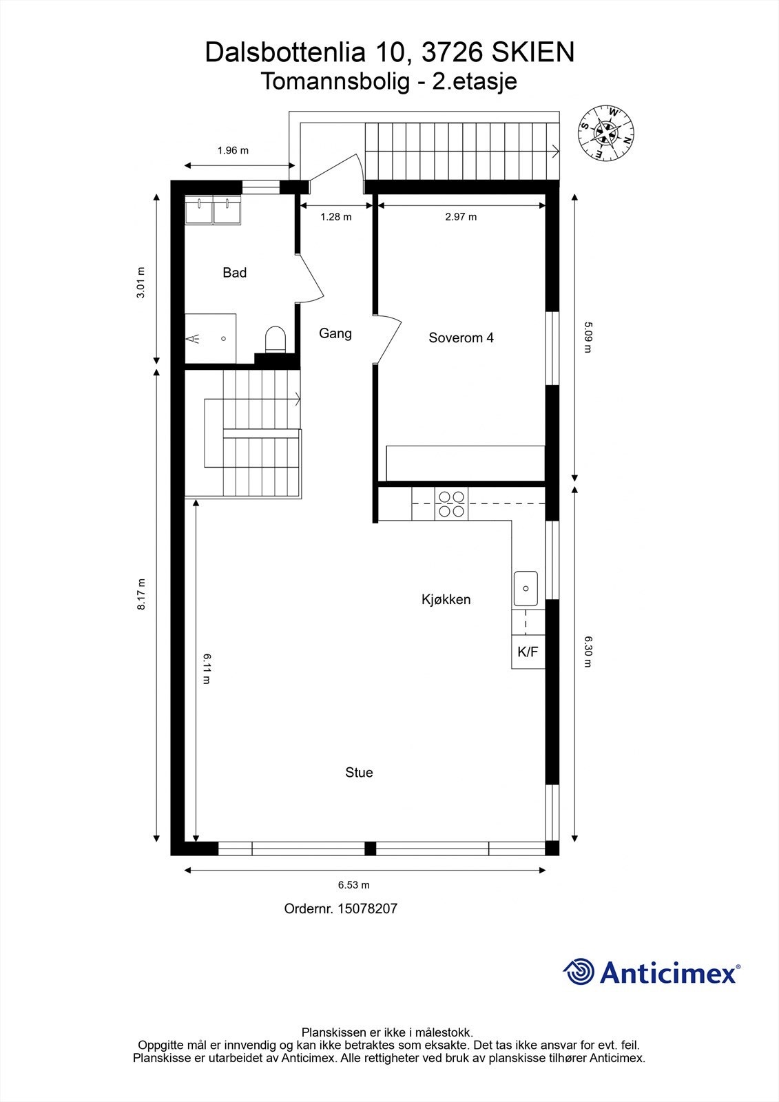 Plantegning 2.etasje. Galleribilde