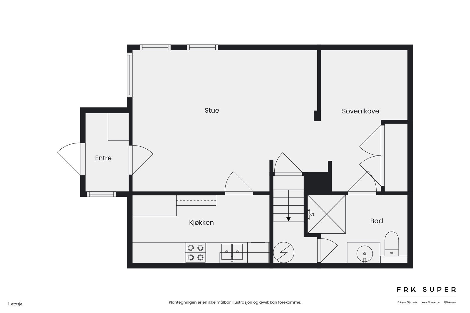 Plantegning U. etg Galleribilde