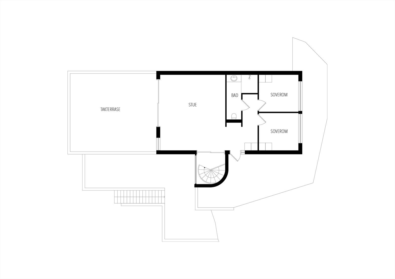 Plantegning 2.etg Galleribilde