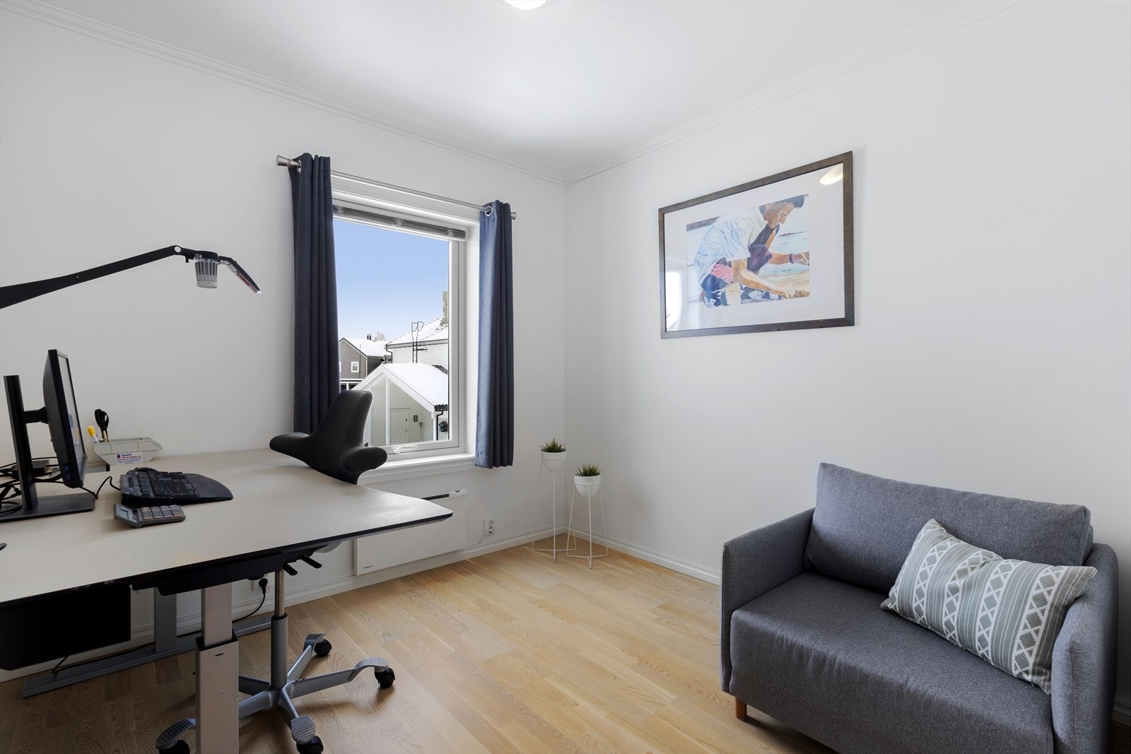 Soverom 3 funker fint som barne-/gjesterom, kontor eller hobbyrom. Galleribilde