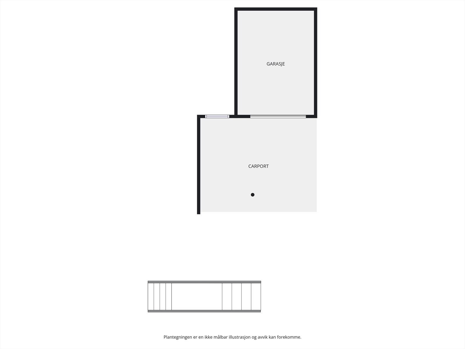 Plantegning garasje. Galleribilde
