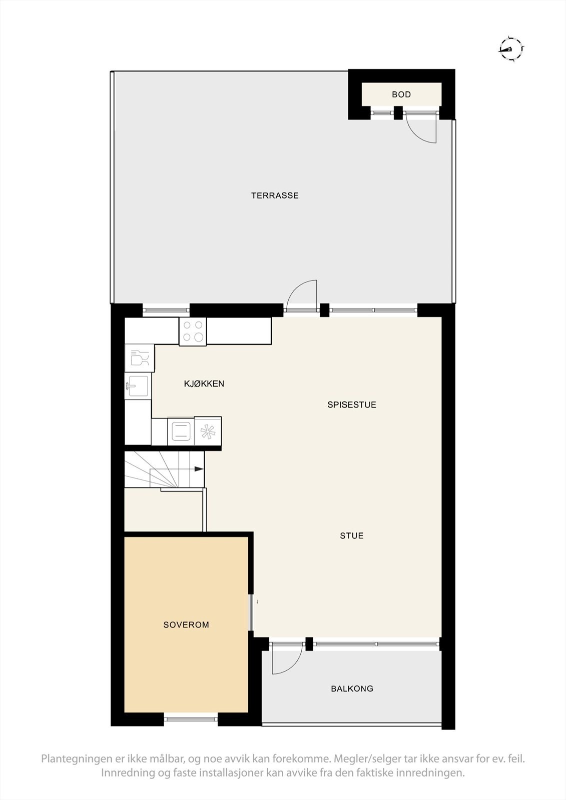 Plantegning 1. etg Galleribilde