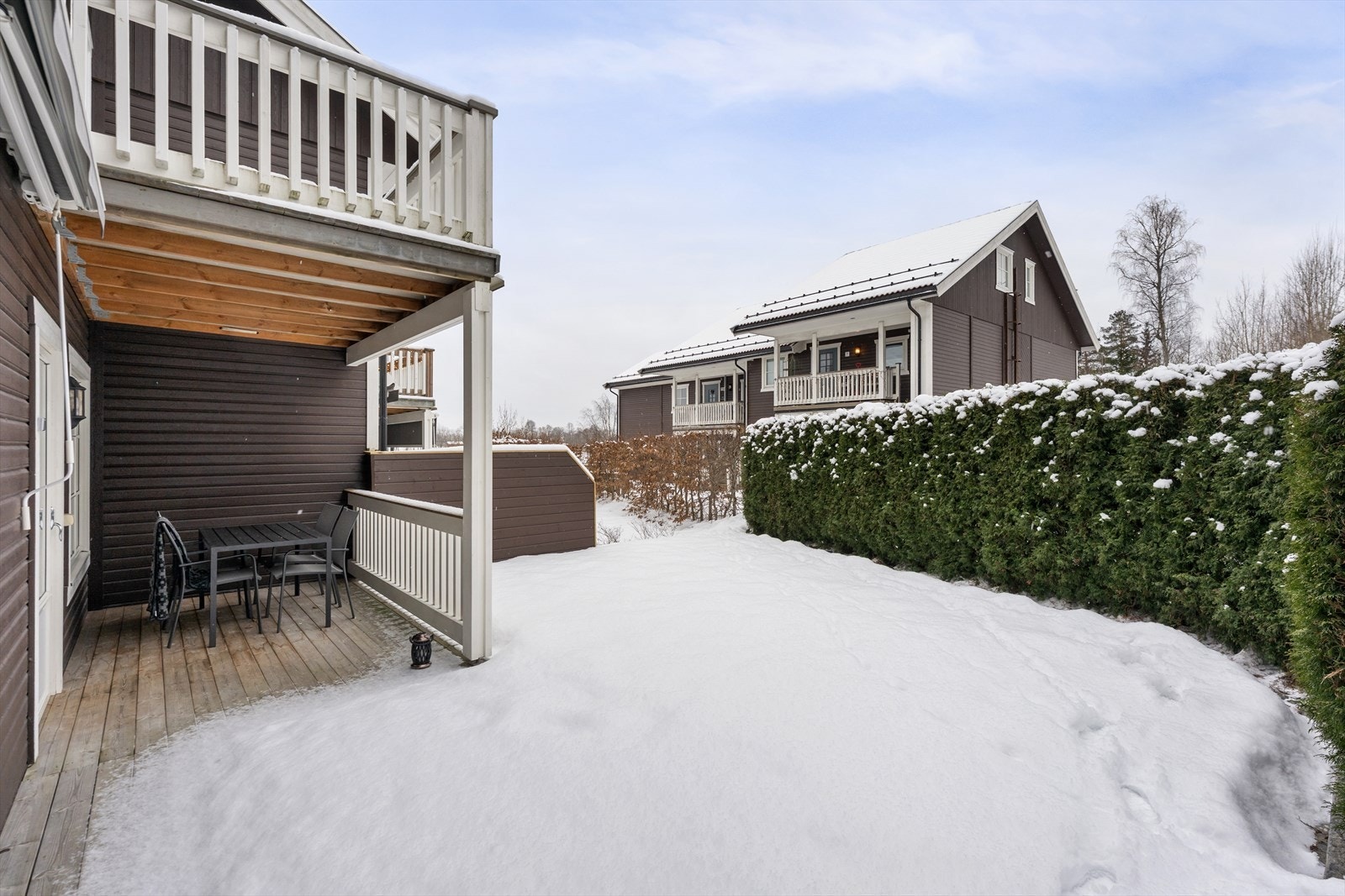 Terrassen er delvis overbygget. Galleribilde