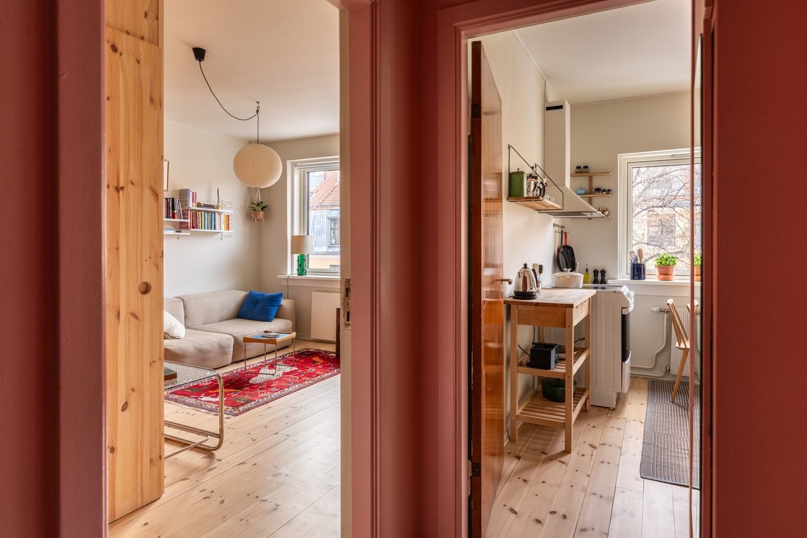 Vinduene i leiligheten ble byttet i 2024, i regi aksjelaget. Galleribilde