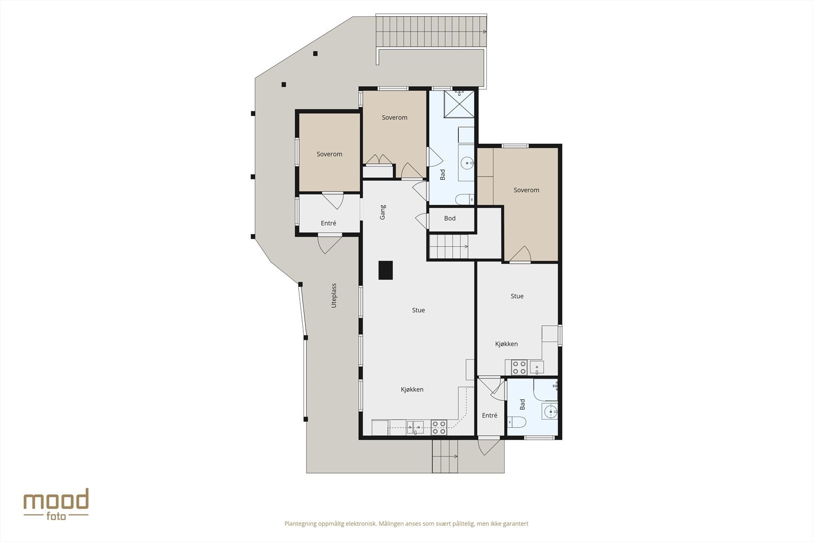 Plantegning 1 etasje. Galleribilde