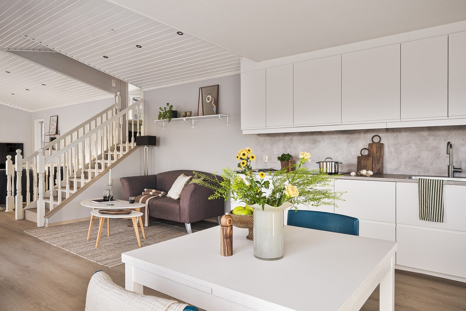 På kjøkkenet er det mulighet til å innrede slik man måtte ønske. Galleribilde