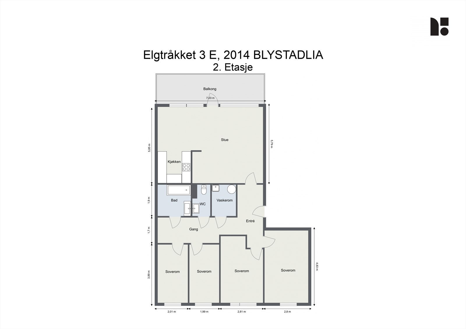 Plantegning Galleribilde