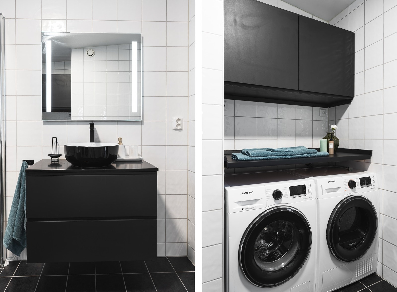 For en ekstra komfort i hverdagen, har badet varmekabler i gulv. Galleribilde