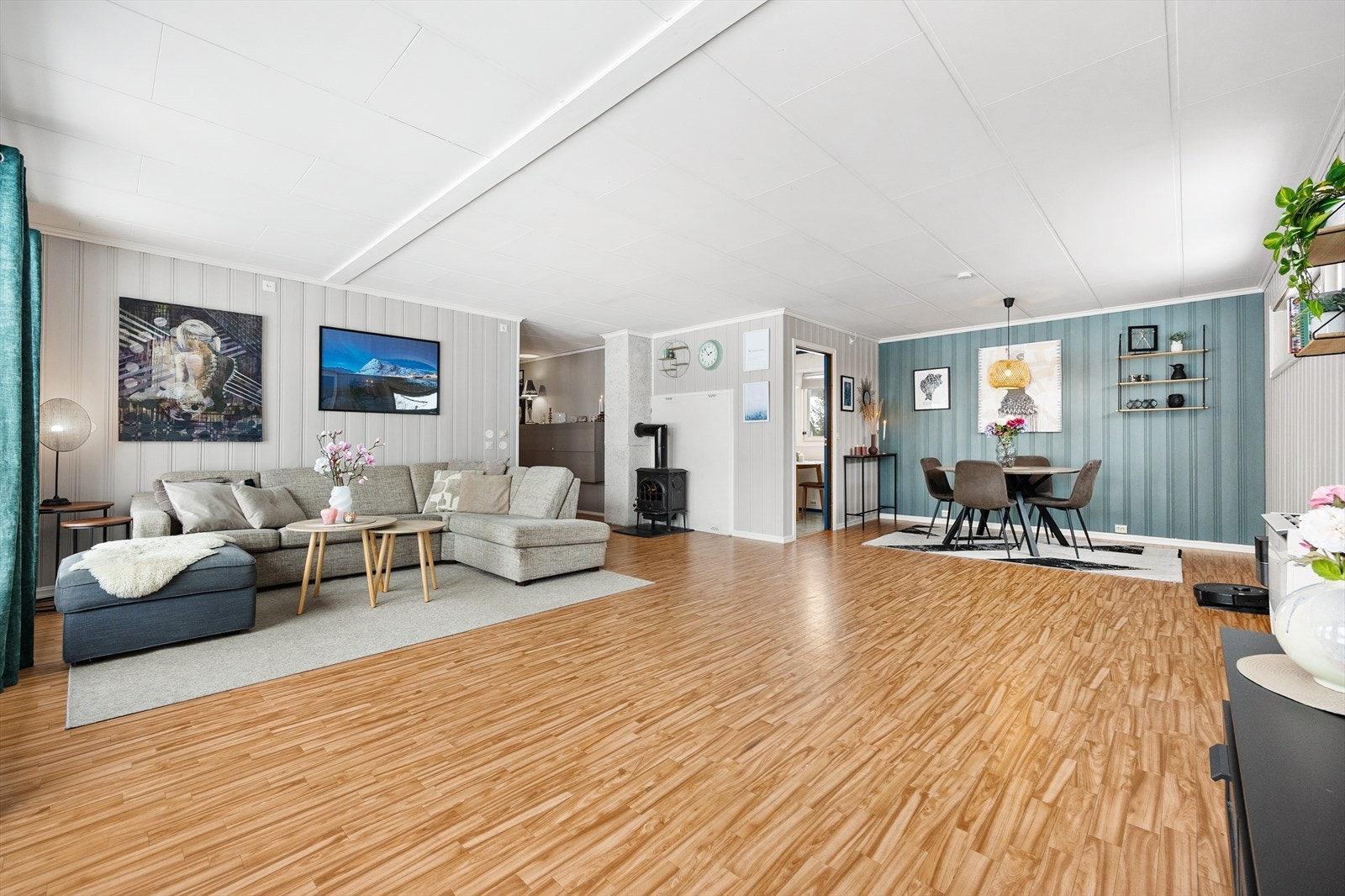 En vedovn bidrar med varme og hygge. Galleribilde