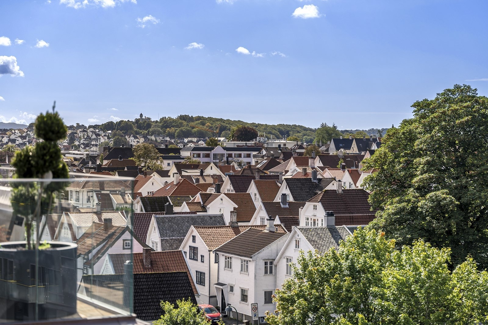 Utsikt fra takterrassen Galleribilde