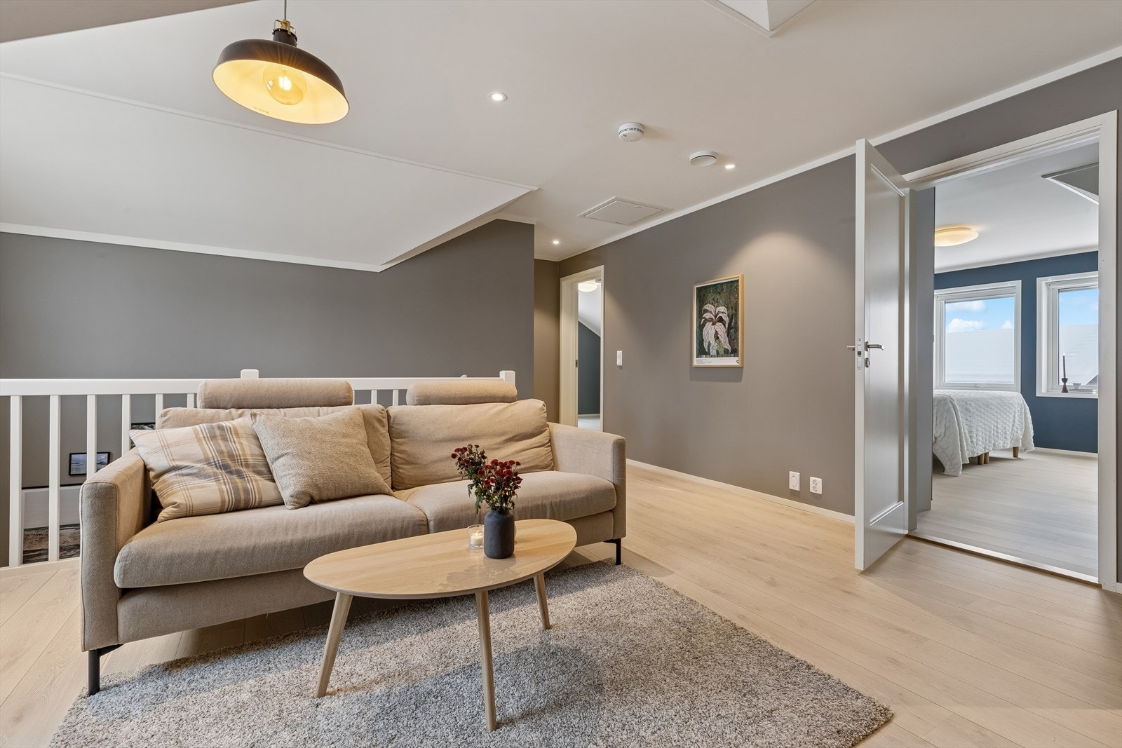 Loftstuen gir ekstra plass og fleksibilitet for familien Galleribilde