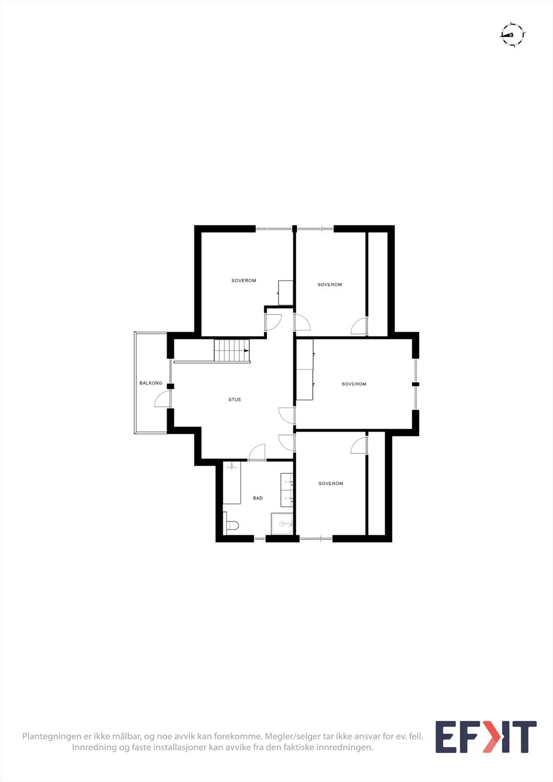 Planløsning 2. etasje Galleribilde