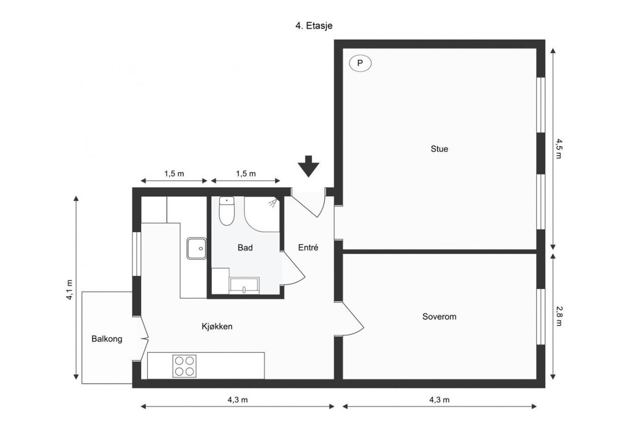 Plantegning Galleribilde