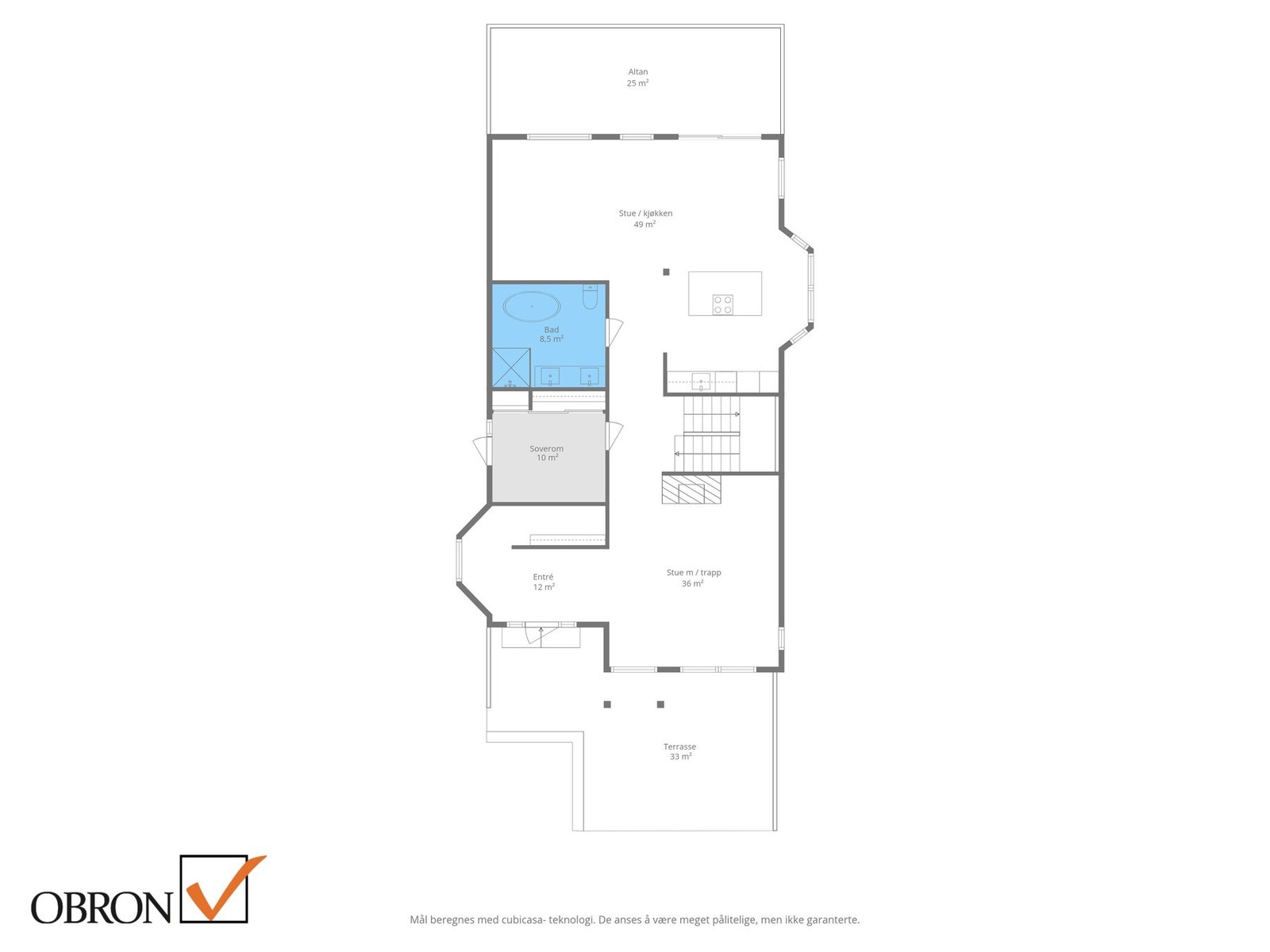 Planskisse 1. etasje. Galleribilde