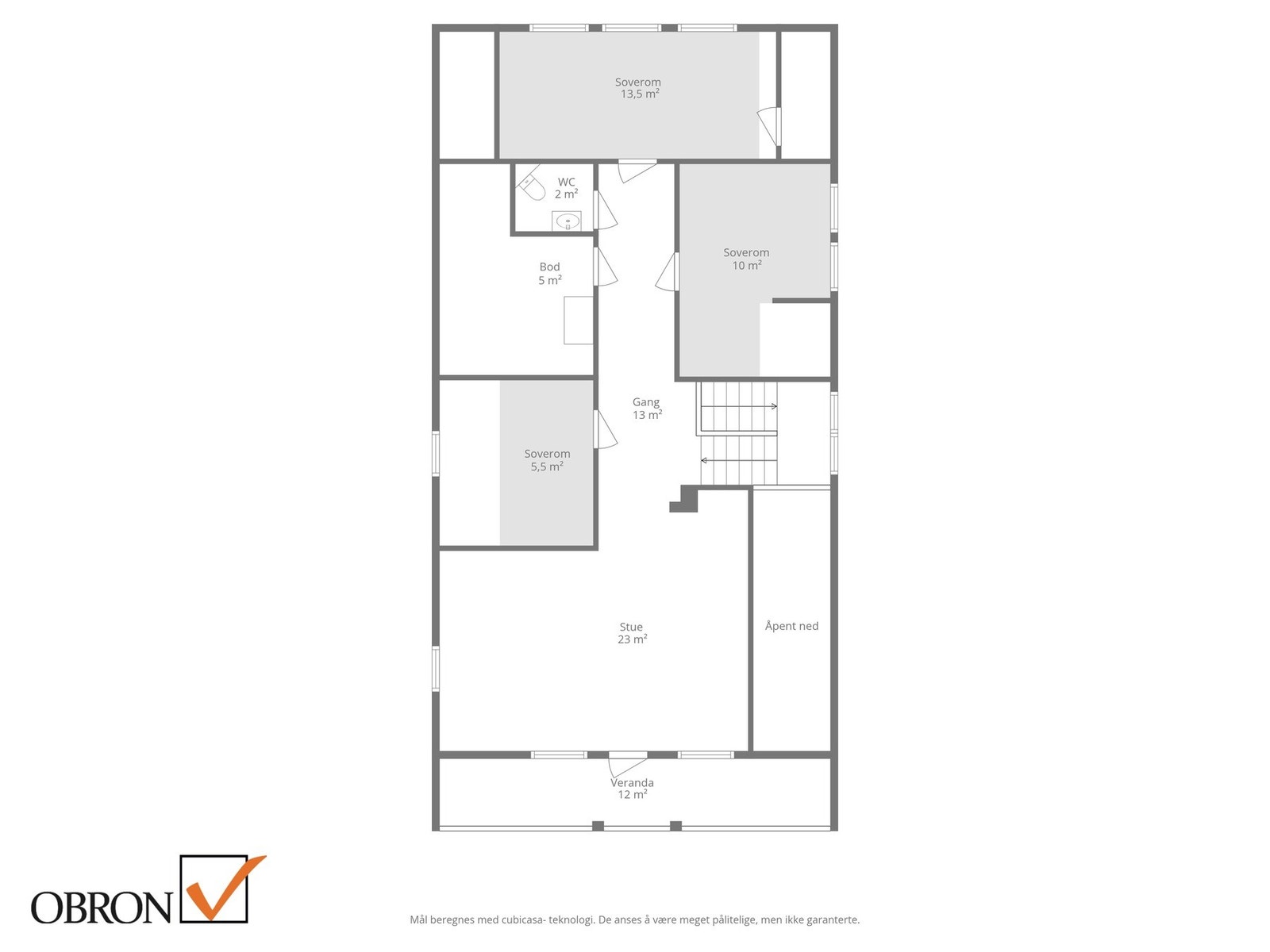 Planskisse 2. etasje. Galleribilde