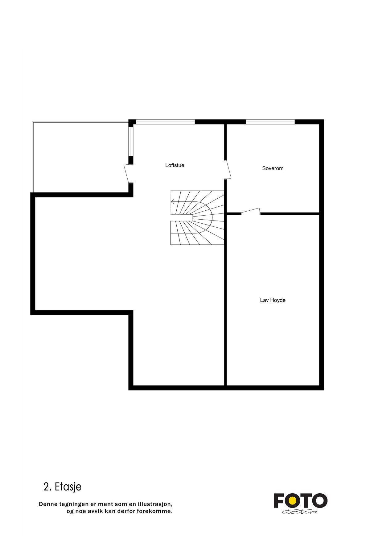 Plantegning 2. etasje Galleribilde