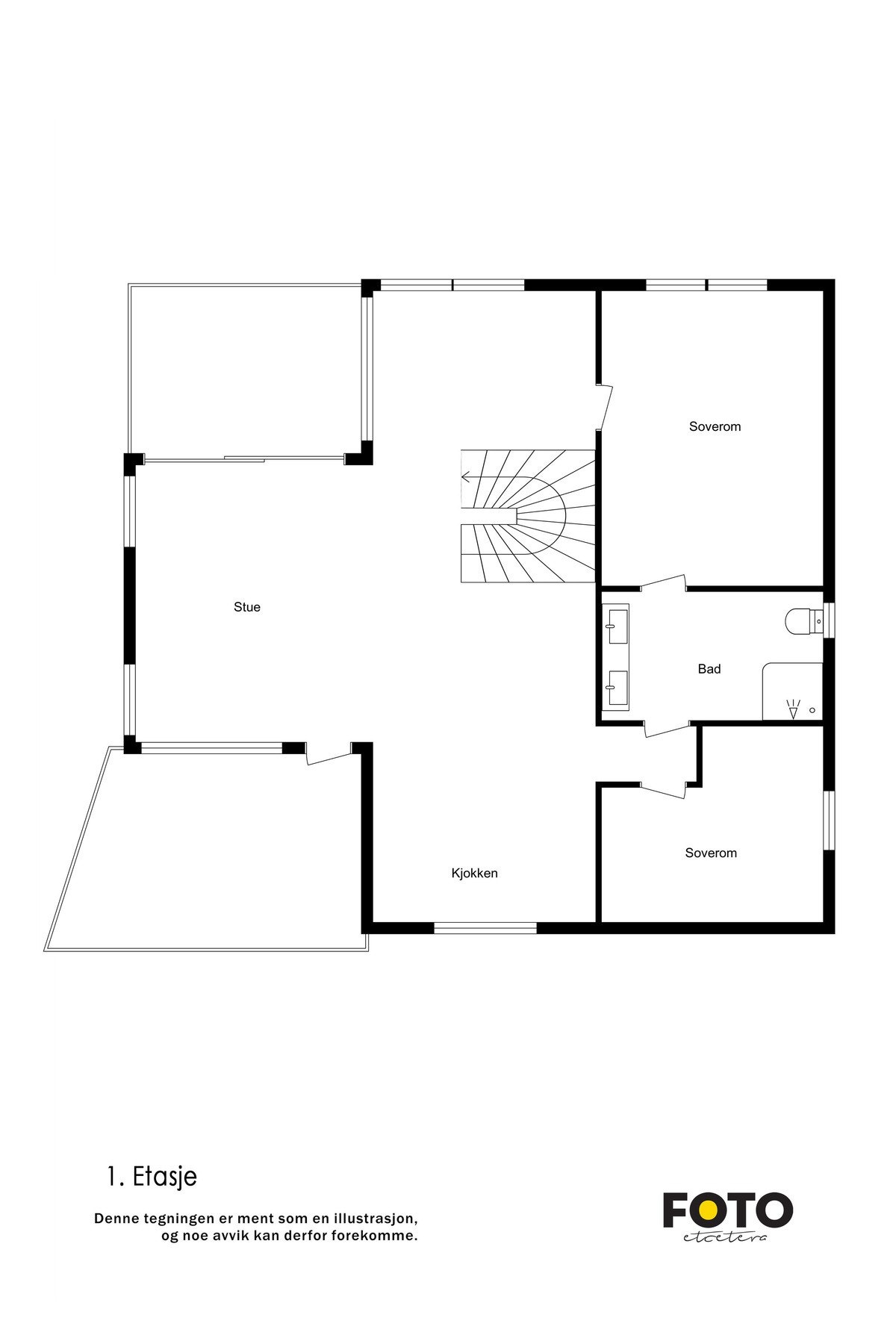 Plantegning hovedetasjen Galleribilde