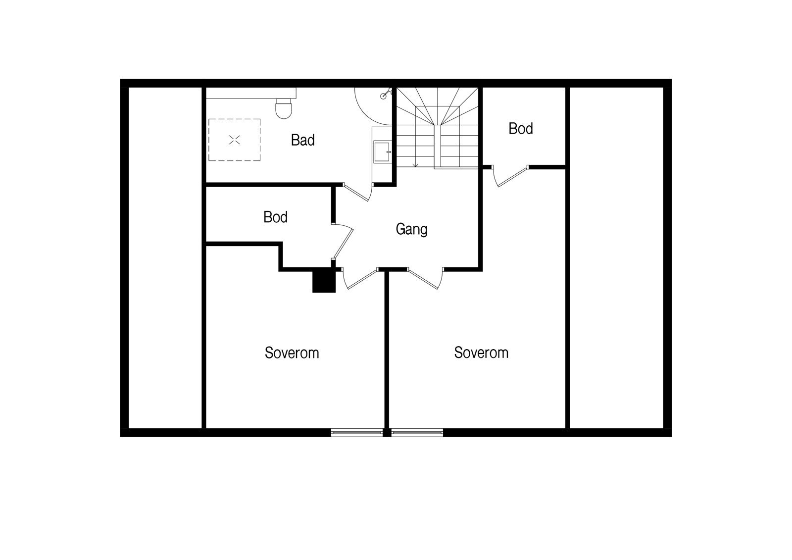 Plantegning 2.etasje. Galleribilde